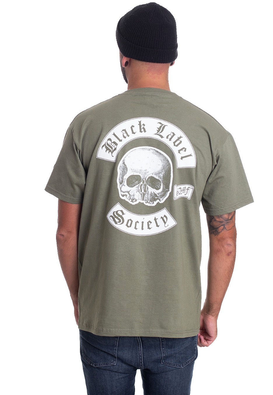 Black Label Society - Skull Logo Pocket Olive - T-Shirt | Men-Image