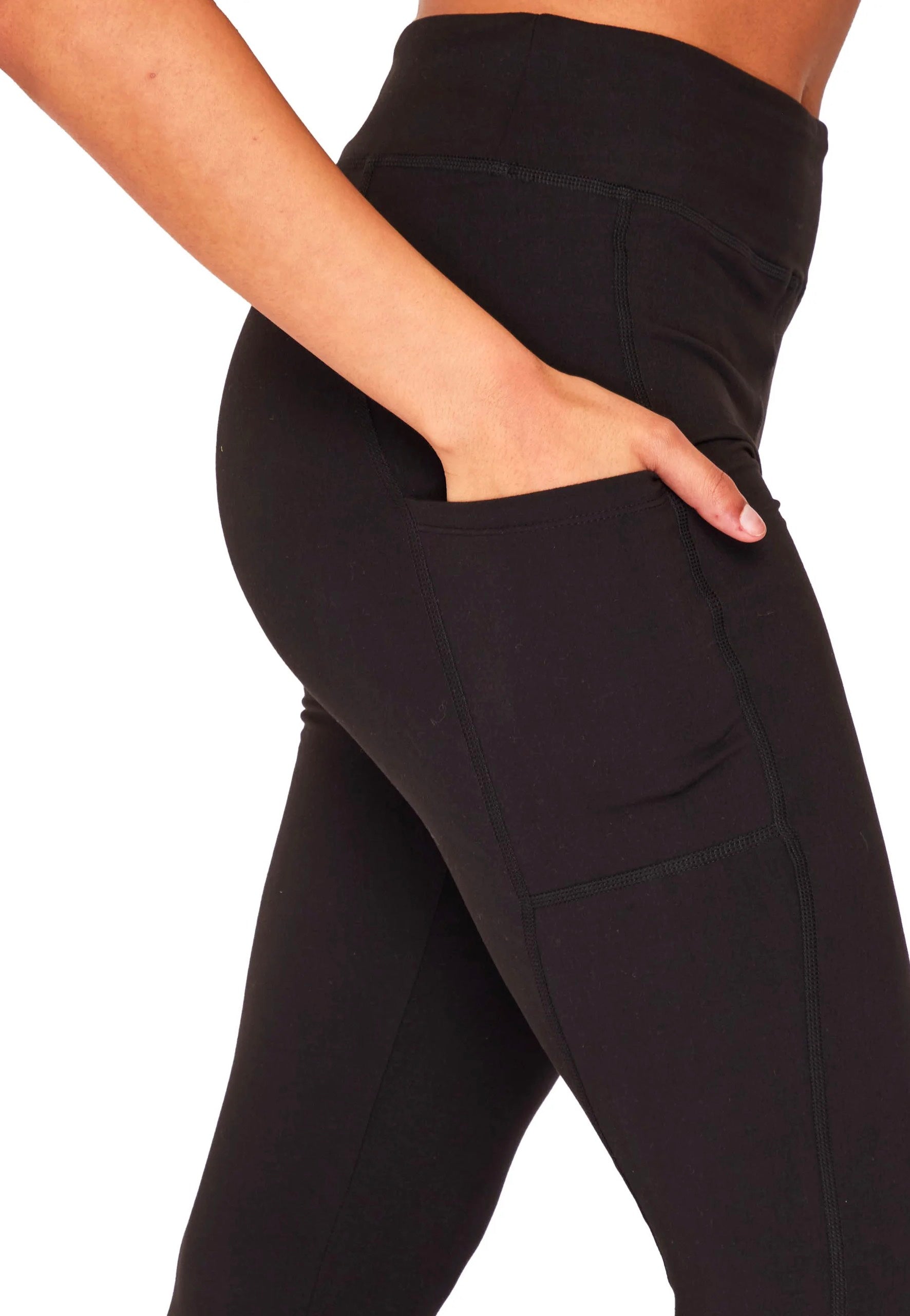 Pamela Mann - Leggings With Pockets  Black - Leggings | Women-Image