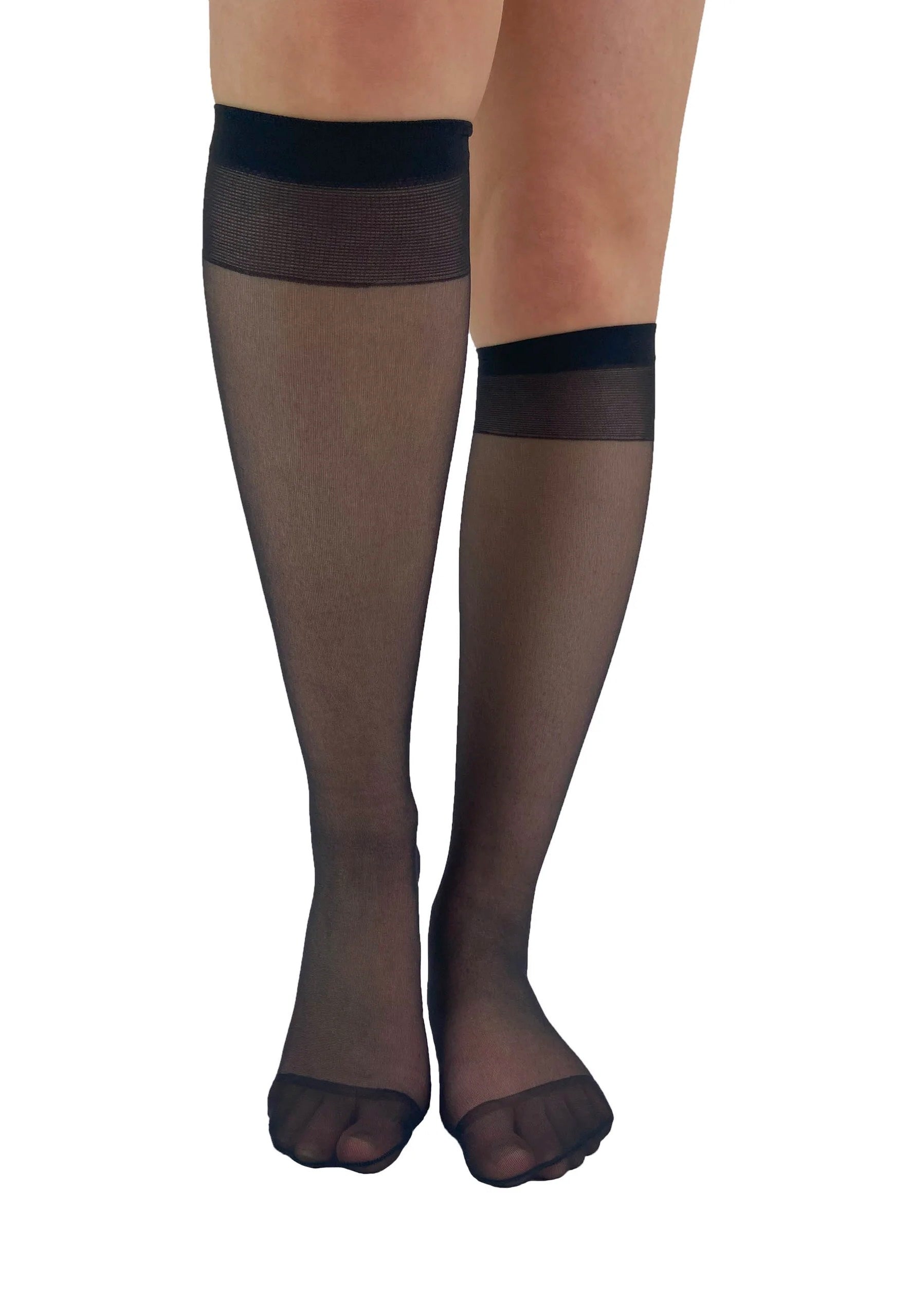 Pamela Mann - Sheer Knee High Pack Of 2 Black - Socks | Neutral-Image