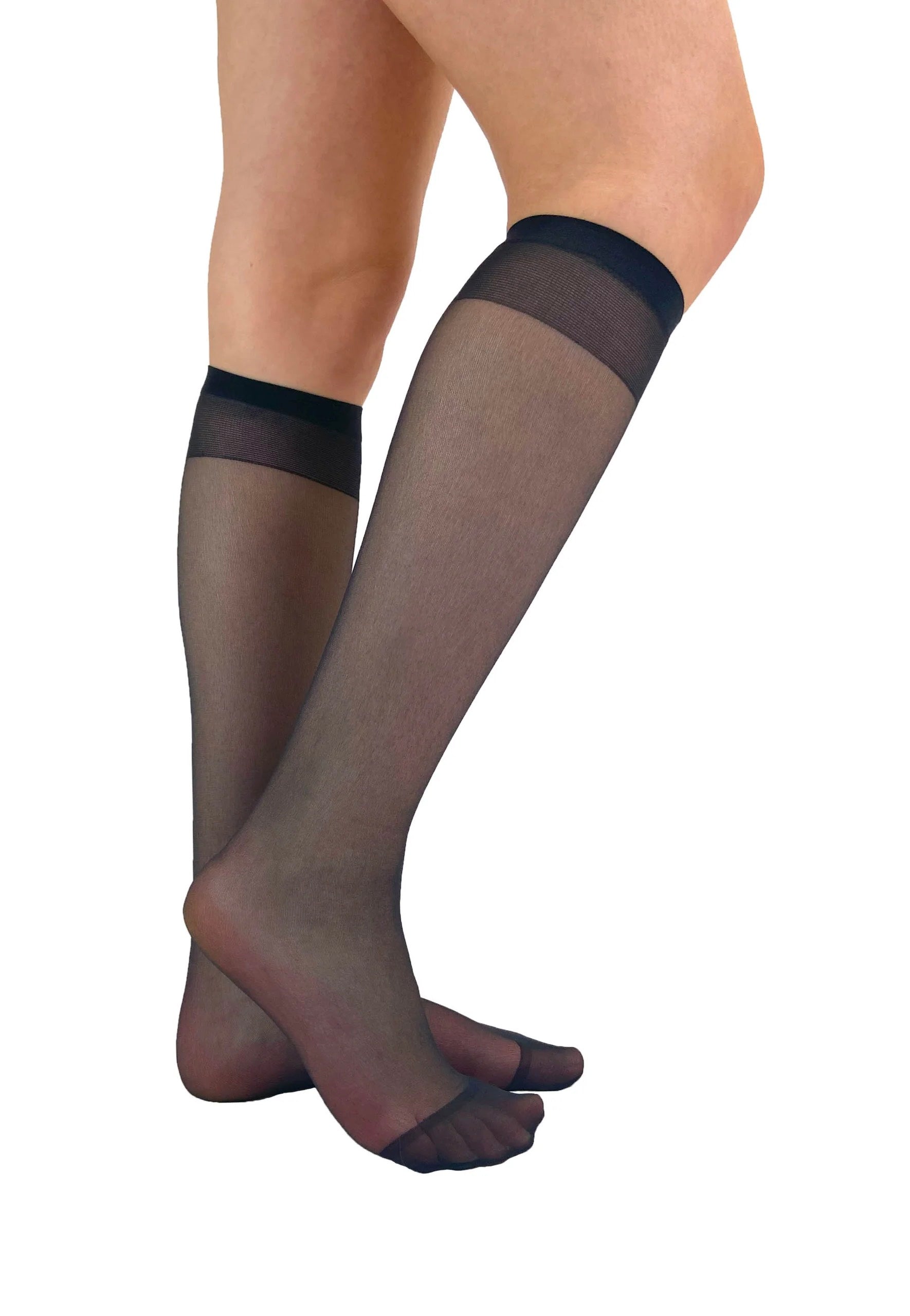 Pamela Mann - Sheer Knee High Pack Of 2 Black - Socks | Neutral-Image