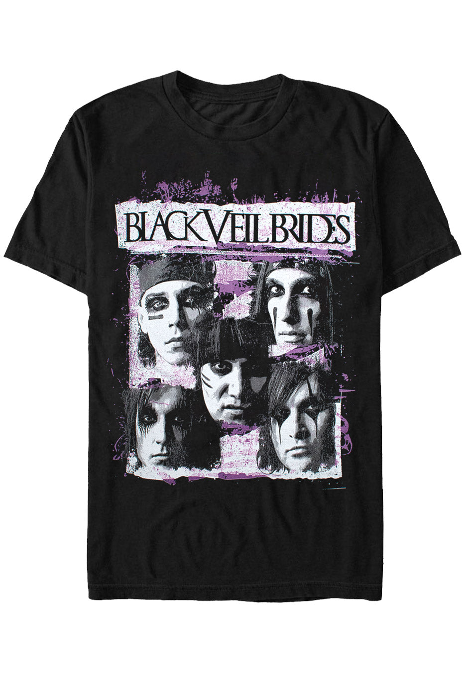 Black Veil Brides - Grunge Faces - T-Shirt | Neutral-Image