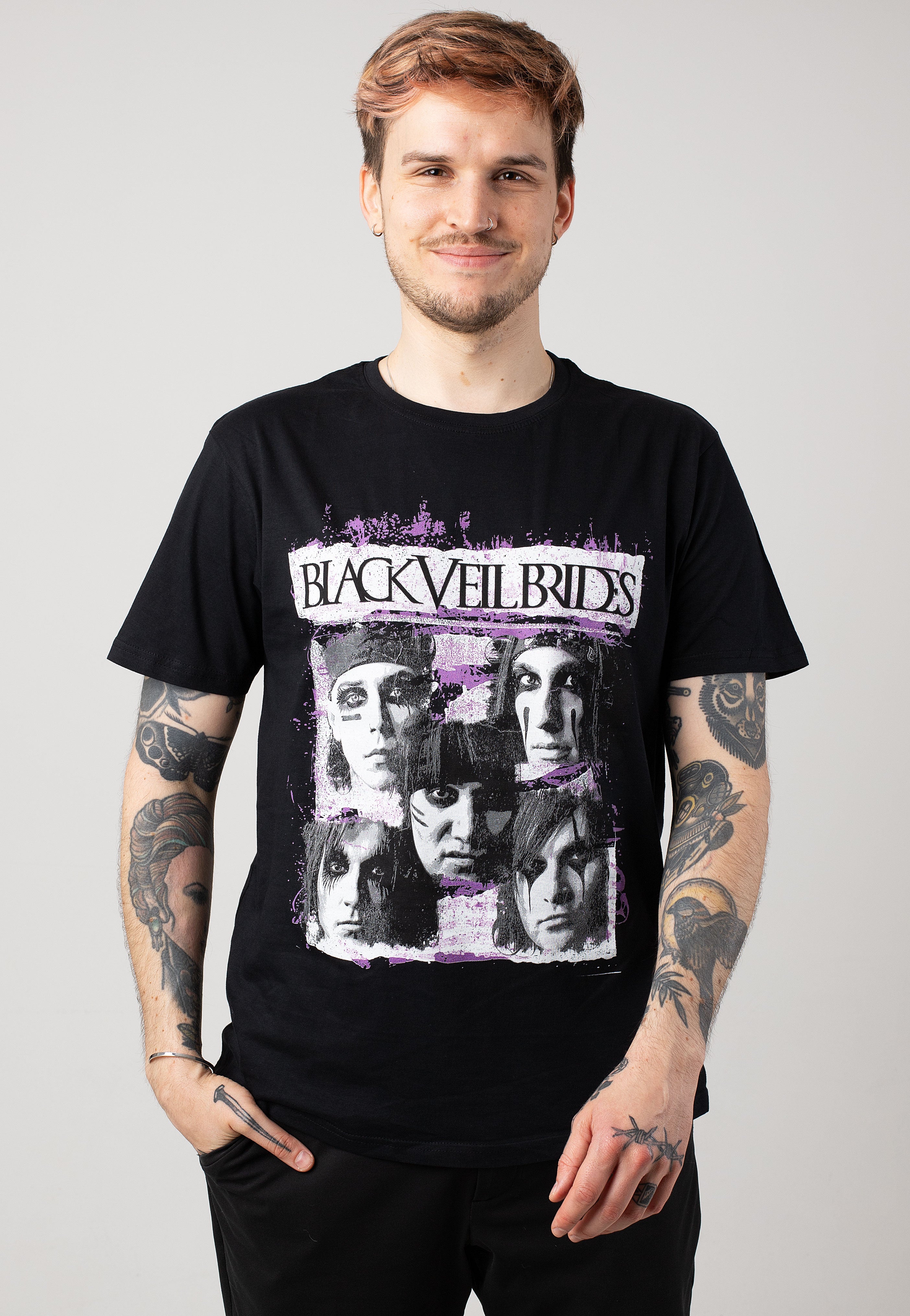 Black Veil Brides - Grunge Faces - T-Shirt | Men-Image