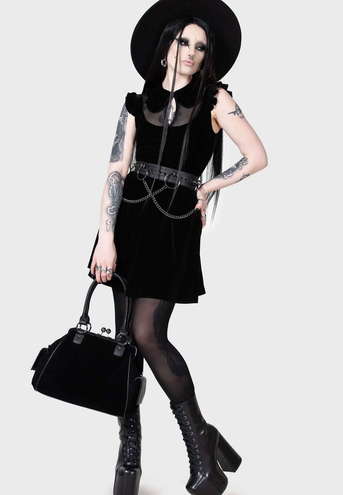 Killstar - Blazeorb Mini Black - Dress | Women-Image