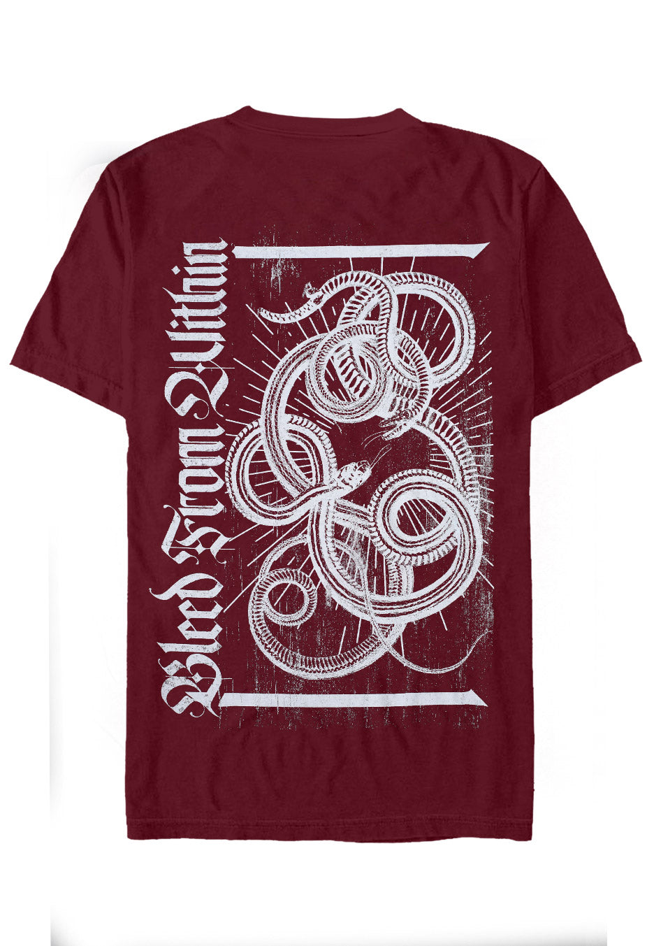 Bleed From Within - Snake Maroon - T-Shirt | Neutral-Image