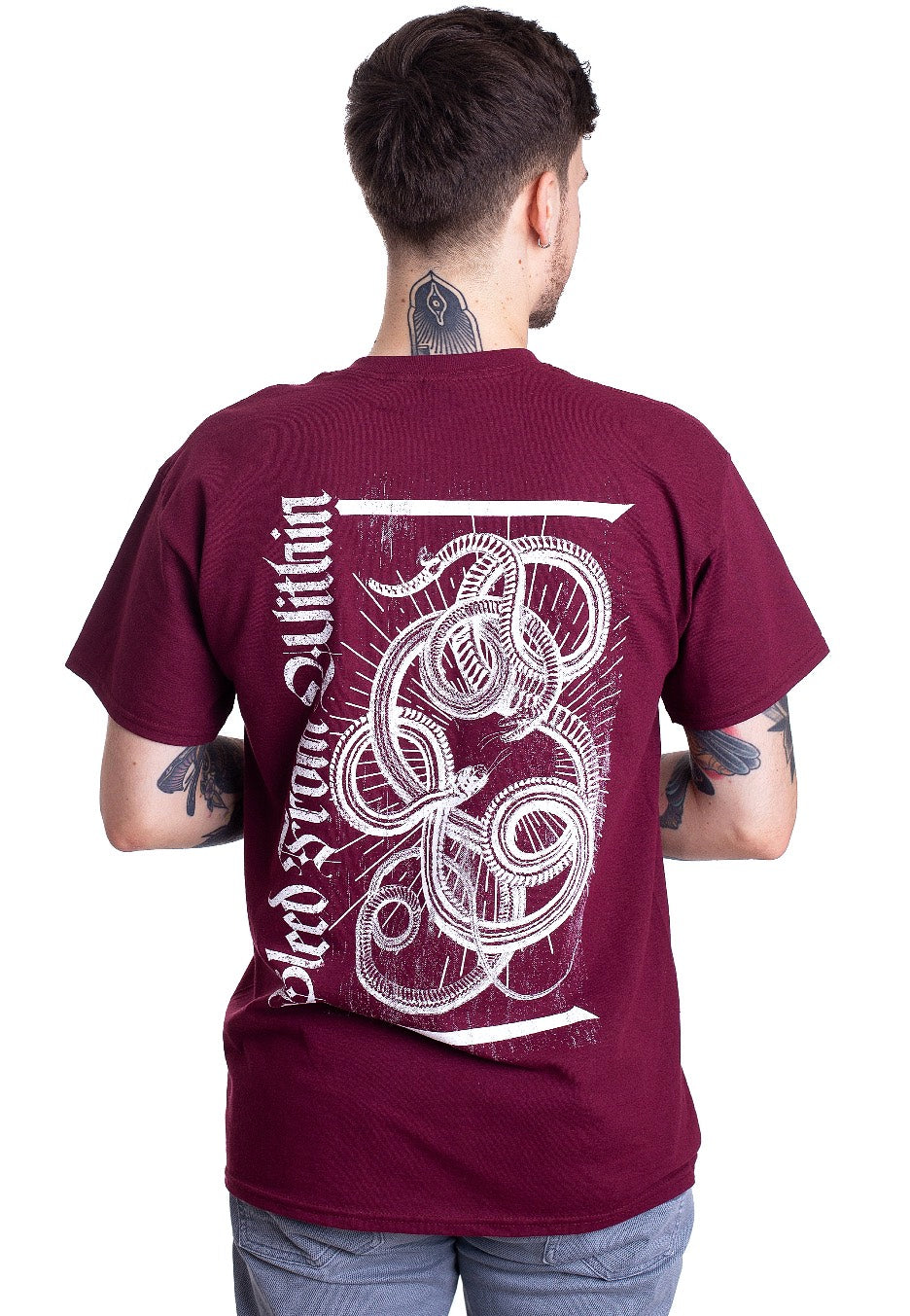 Bleed From Within - Snake Maroon - T-Shirt | Men-Image