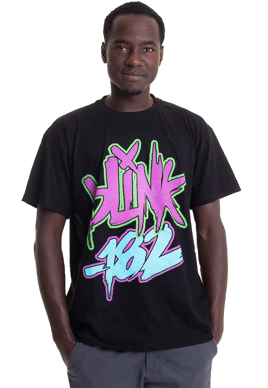 Blink 182 - Neon Logo - T-Shirt | Men-Image