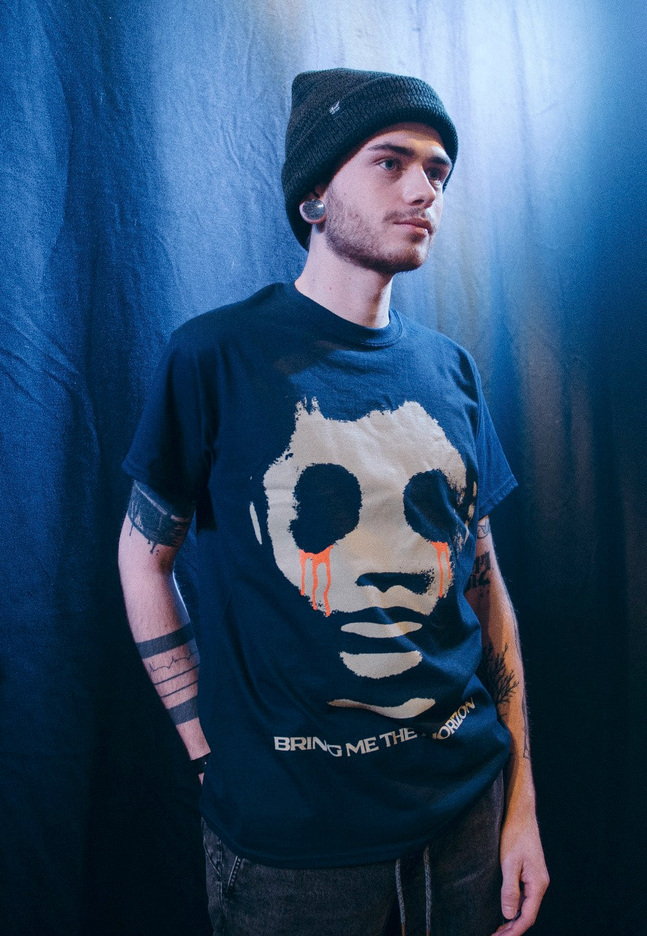 Bring Me The Horizon - Teardrops Navy - T-Shirt | Men-Image