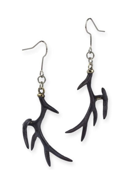 etNox - Deer Head Black/Silver - Earrings | Neutral-Image