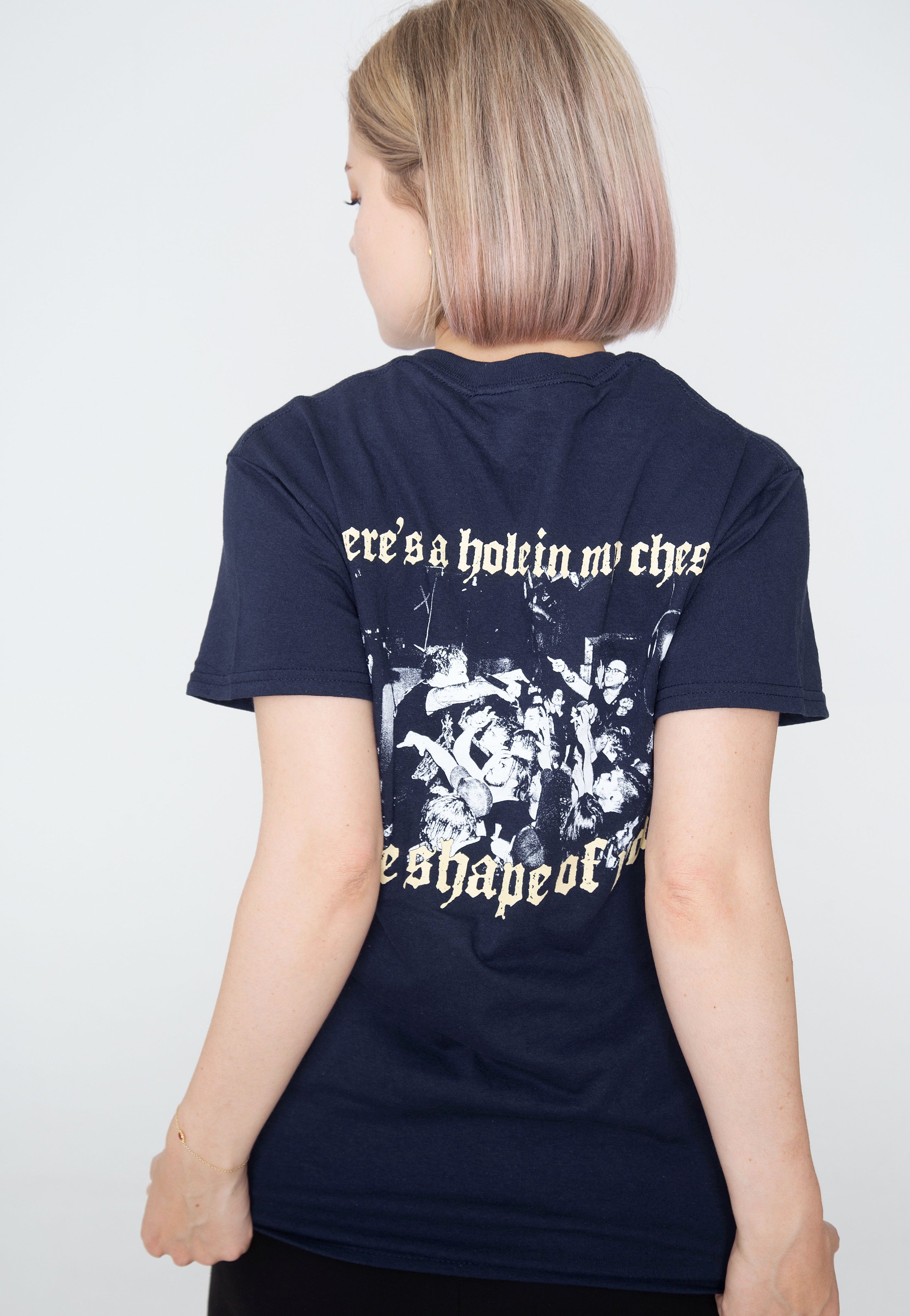 Bodysnatcher - Hole In My Chest Live Photo Navy - T-Shirt | Women-Image