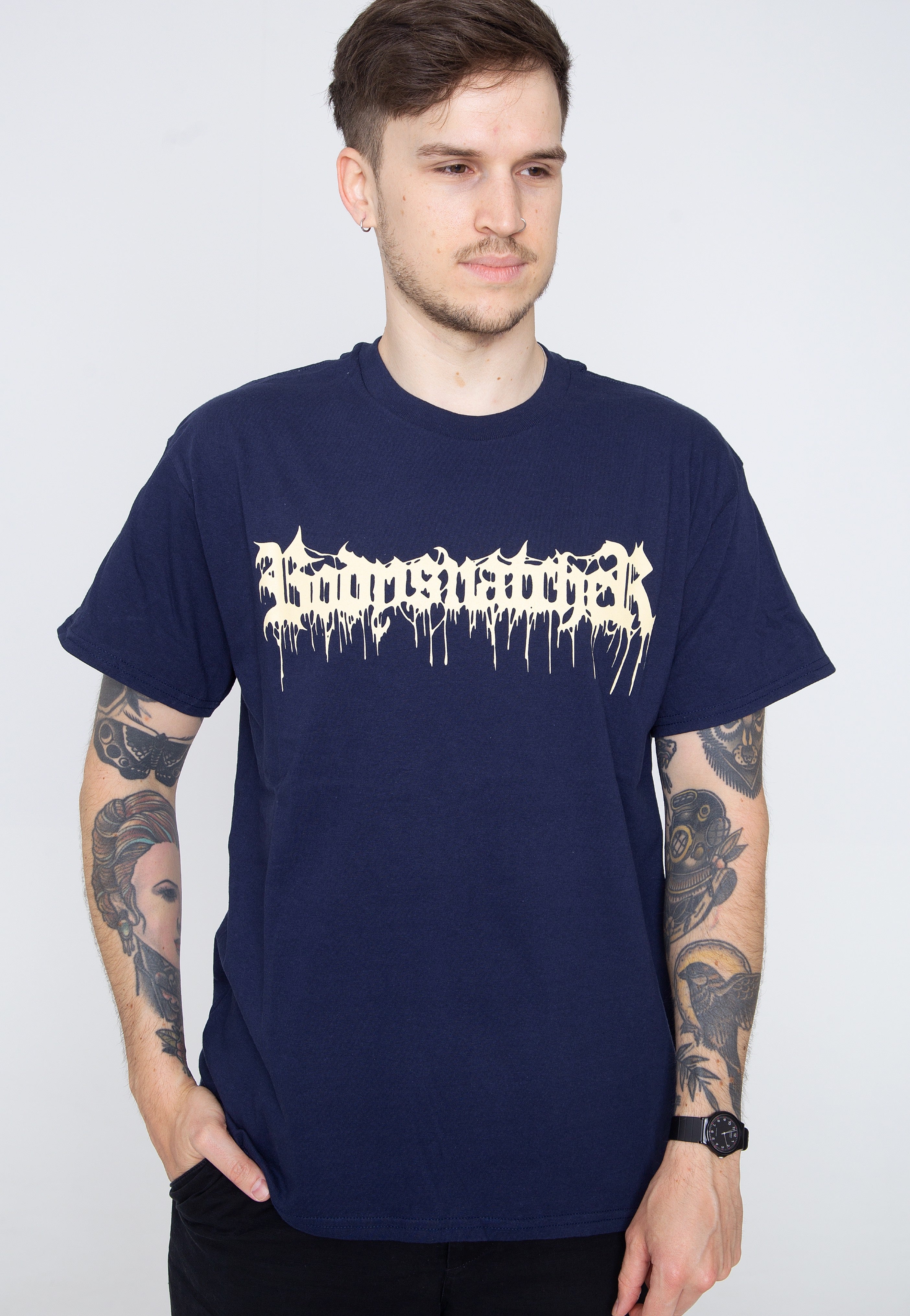 Bodysnatcher - Hole In My Chest Live Photo Navy - T-Shirt | Men-Image