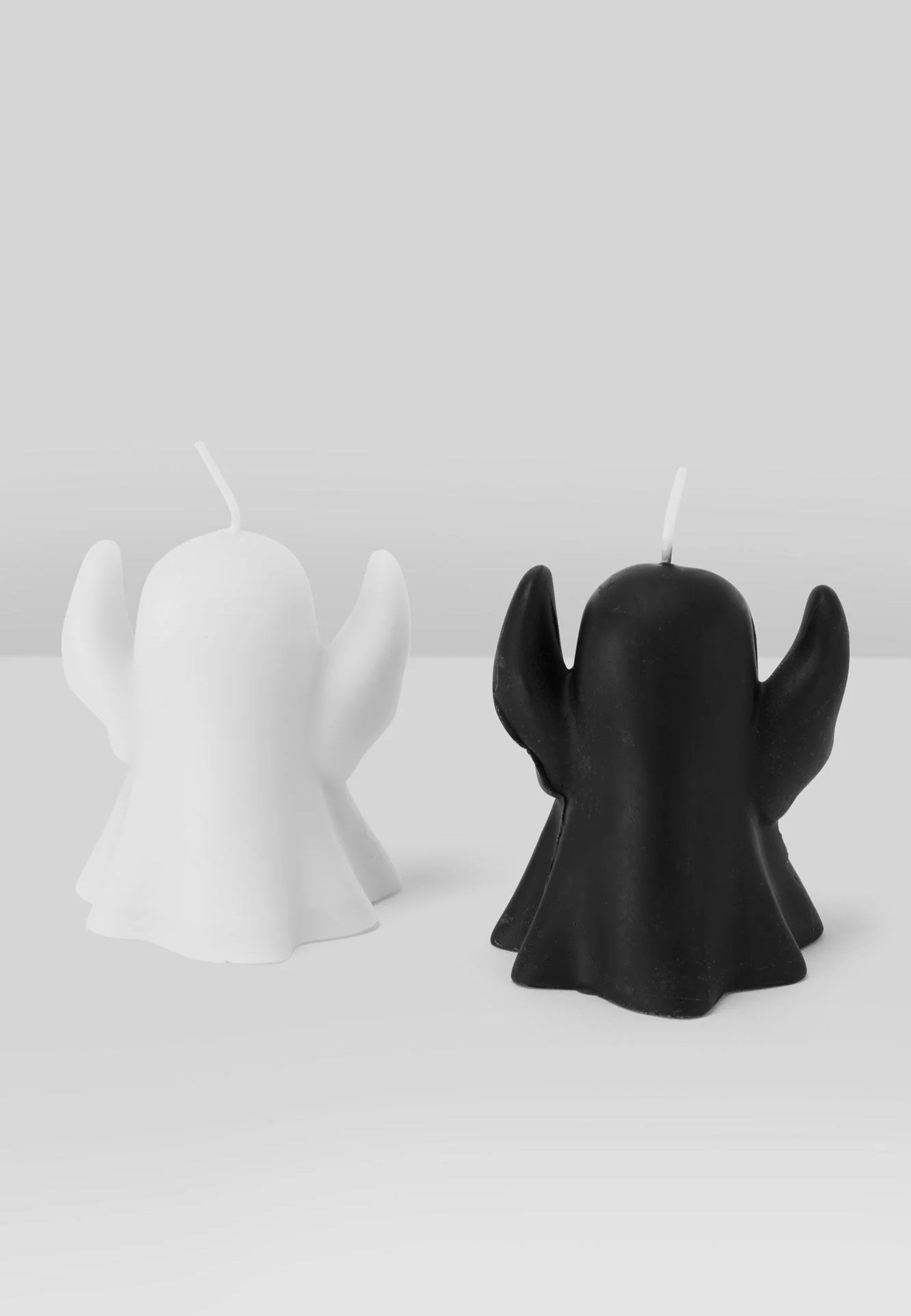 Killstar - BOO EEK Moulded Pack Of 2 Black/White - Candle Set | Neutral-Image