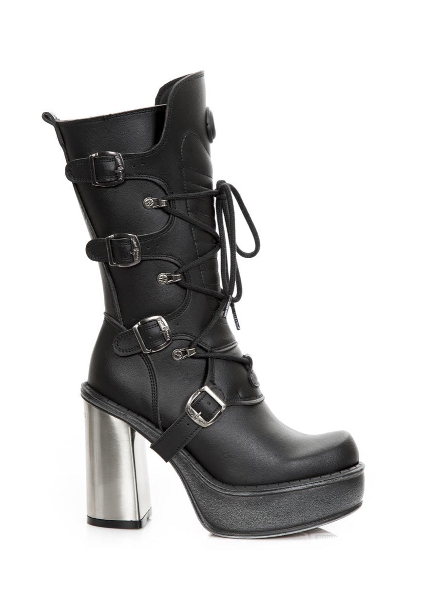 New Rock - M 9973 VS1 Black - Girl Shoes | Women-Image