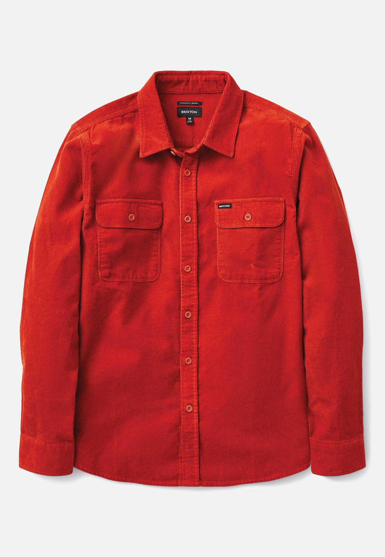 Brixton - Bowery Corduroy Phoenix Orange - Shirt | Men-Image