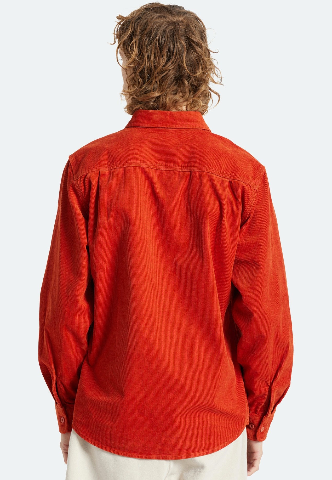 Brixton - Bowery Corduroy Phoenix Orange - Shirt | Men-Image