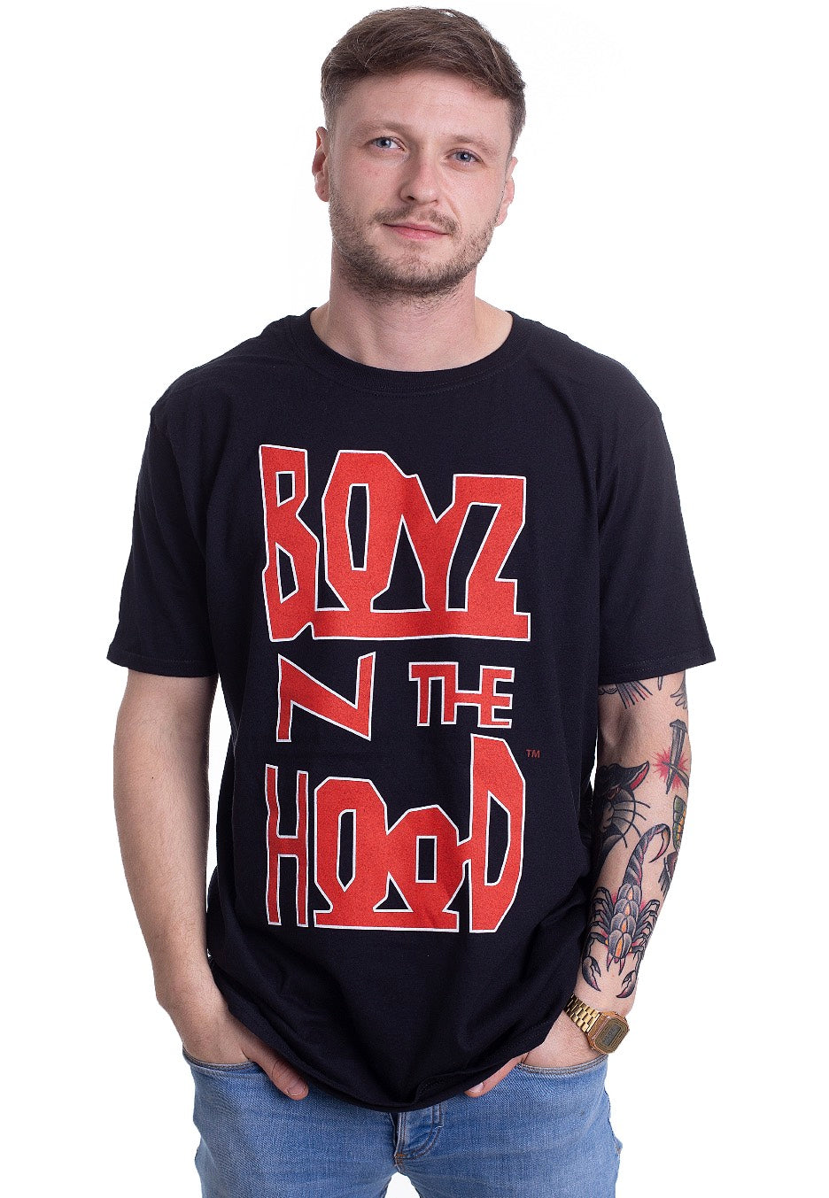 Boyz N The Hood - Vertical Logo - T-Shirt | Men-Image