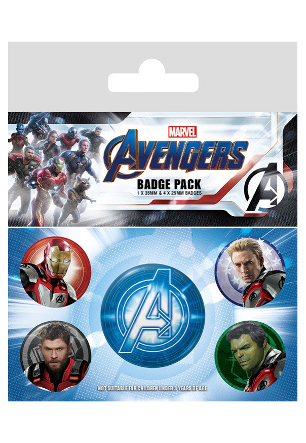 The Avengers - Endgame Quantum Realm Suits Pack Of 5 - Button Set | Neutral-Image