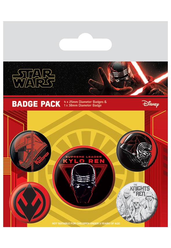 Star Wars: The Rise Of Skywalker - Sith Pack Of 5 - Button Set | Neutral-Image