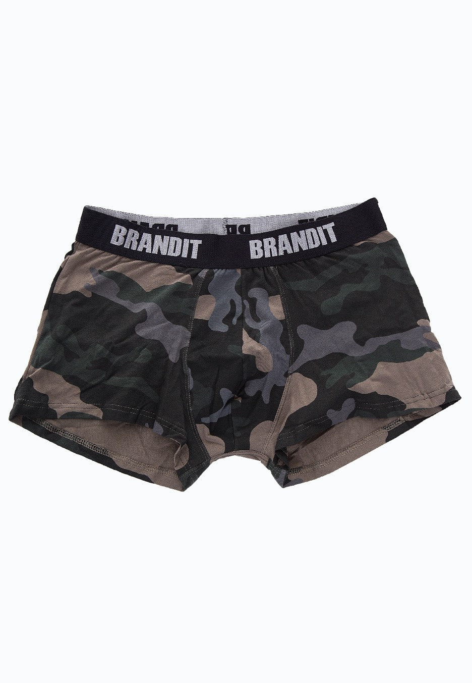 Brandit - Boxer Logo 2er Pack Darkcamo/Black - Boxershorts | Men-Image