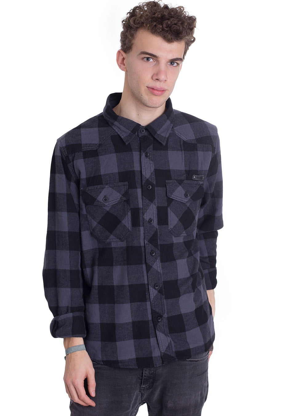 Brandit - Check Black Grey - Shirt | Men-Image