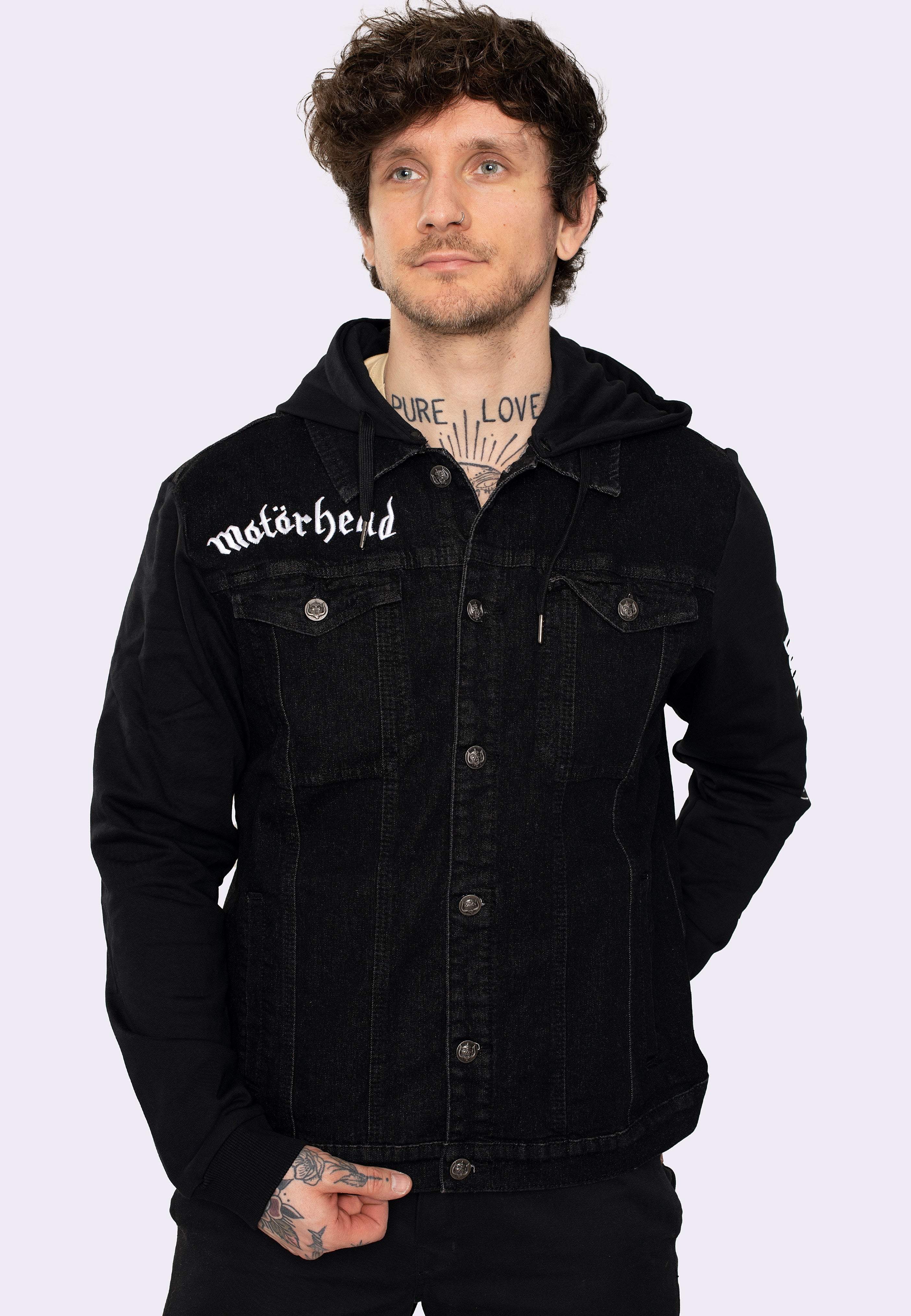 Brandit x Motörhead - Cradock Denim Black/Black - Jeans Jacket | Men-Image