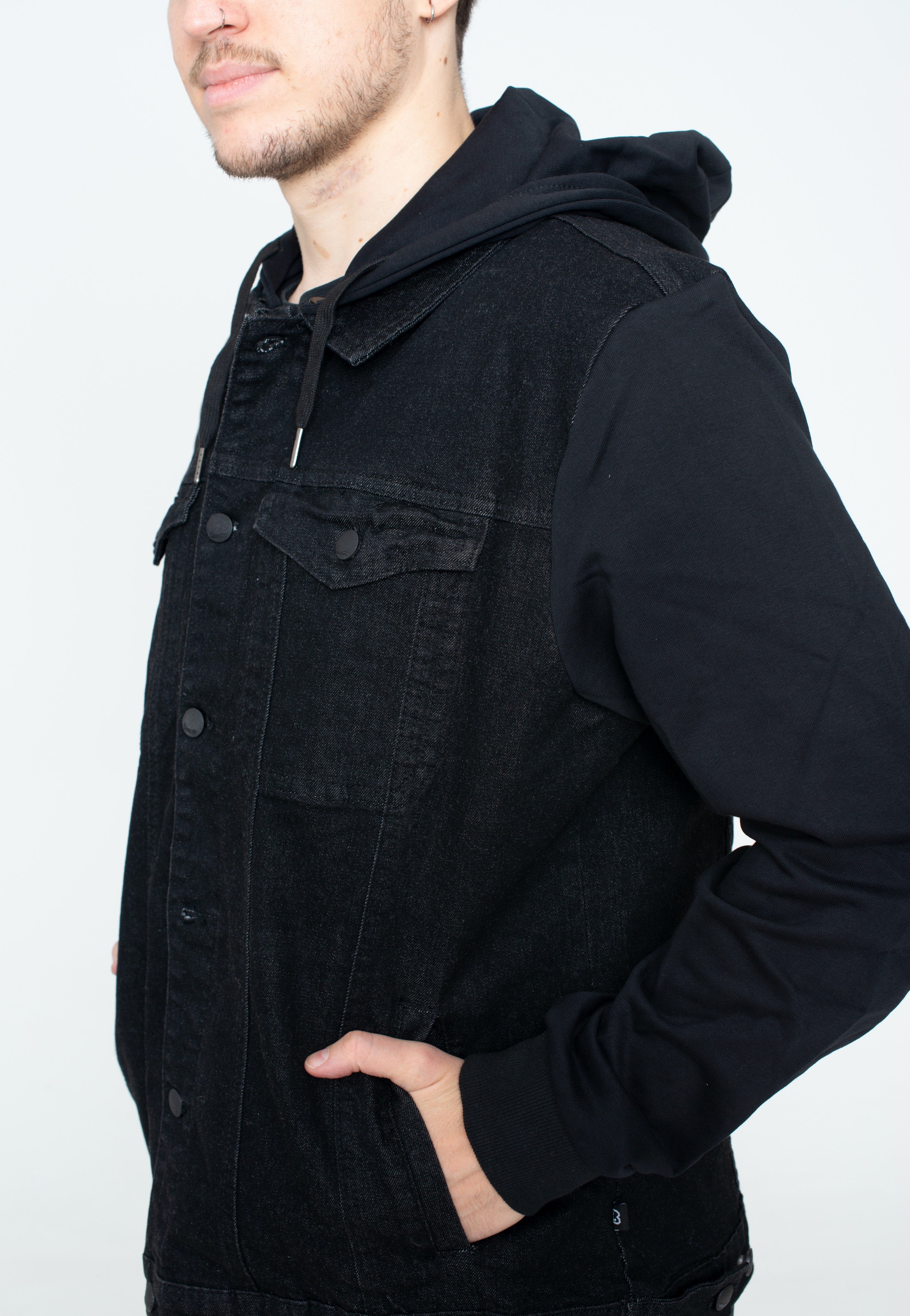 Brandit - Cradock Denim Sweat Black - Jeans Jacket | Men-Image