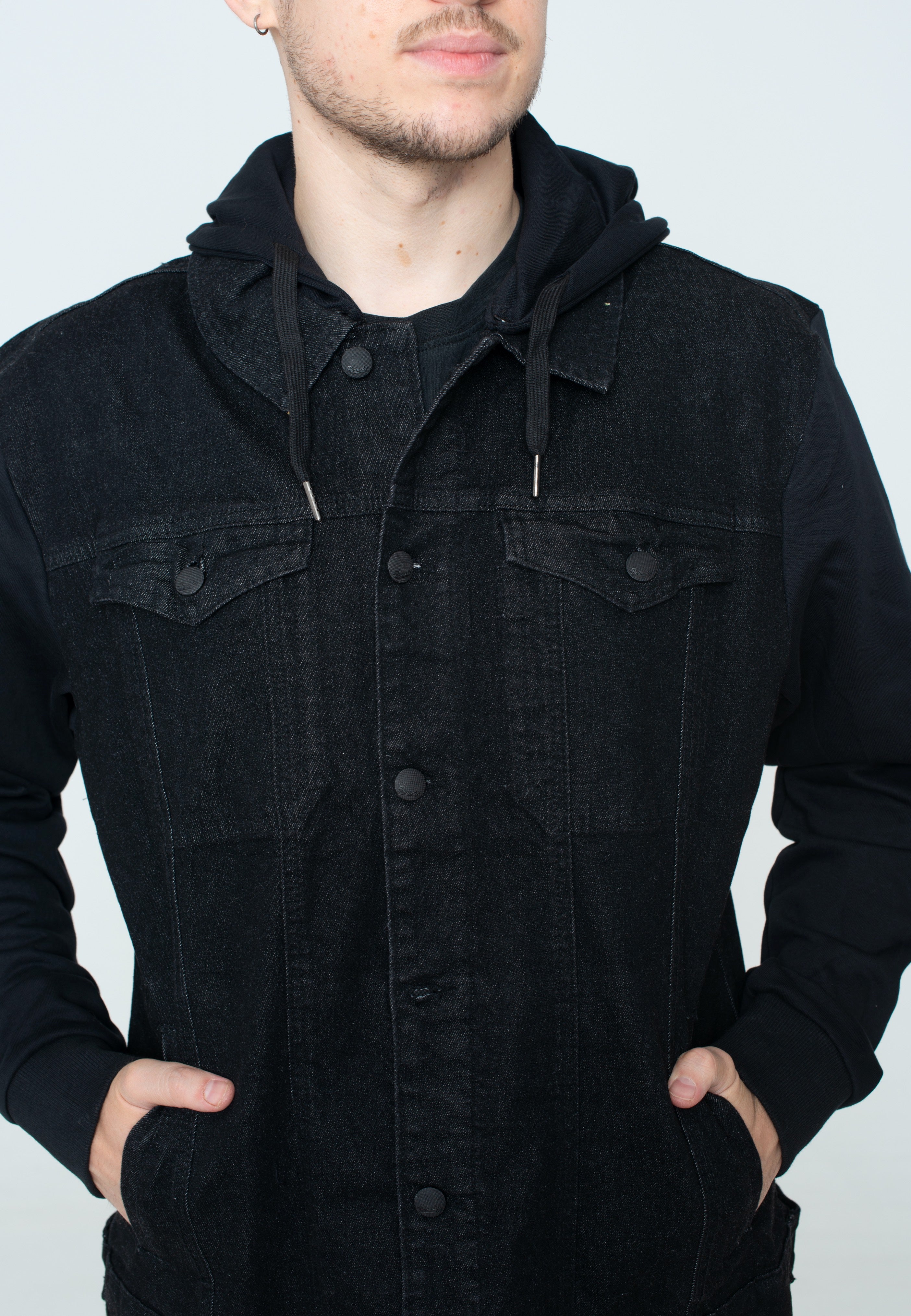 Brandit - Cradock Denim Sweat Black - Jeans Jacket | Men-Image