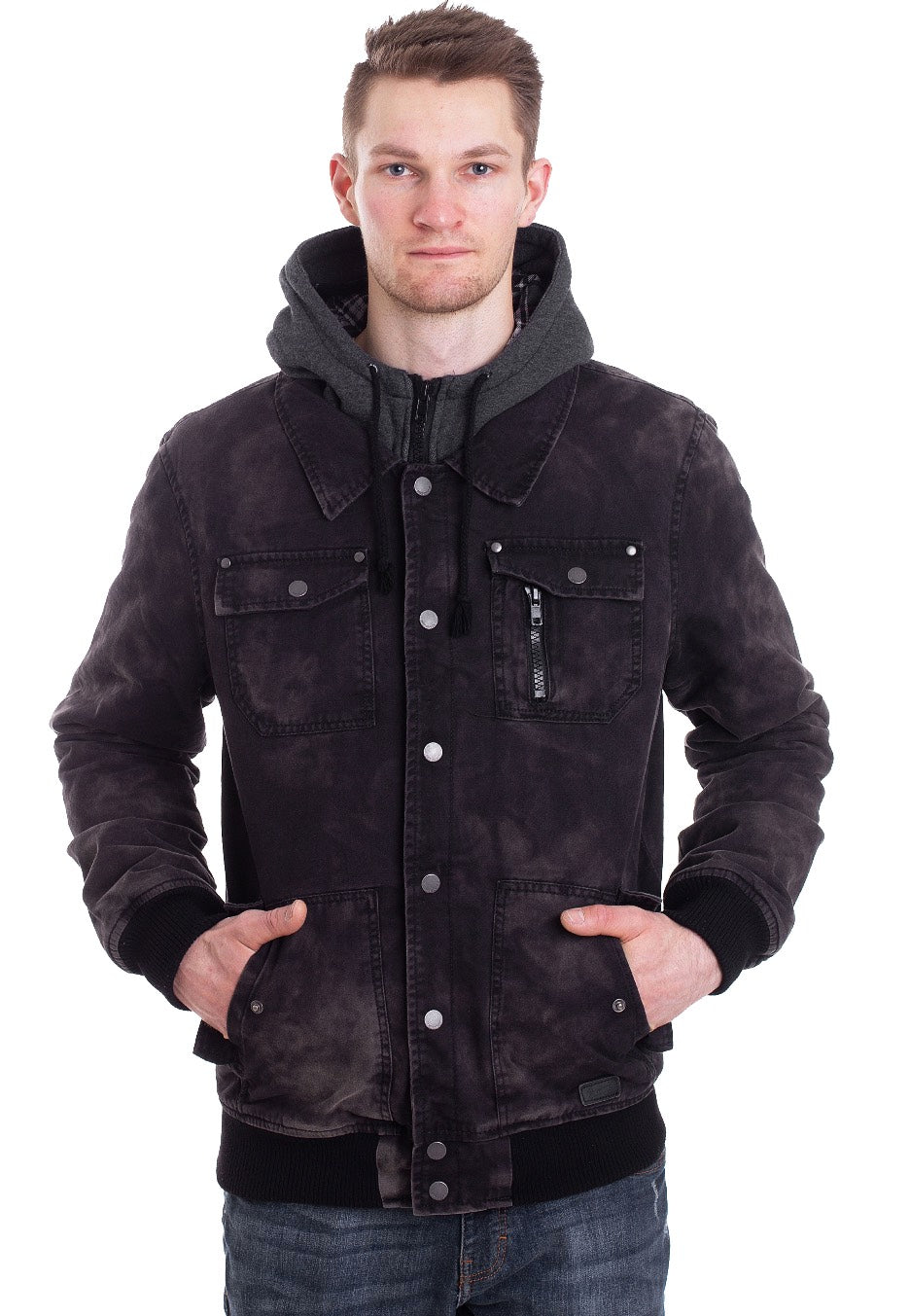 Brandit - Dayton Black Washed - Jacket | Men-Image