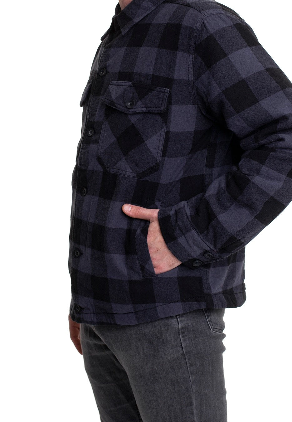 Brandit - Lumberjacket Black/Grey - Jacket | Men-Image