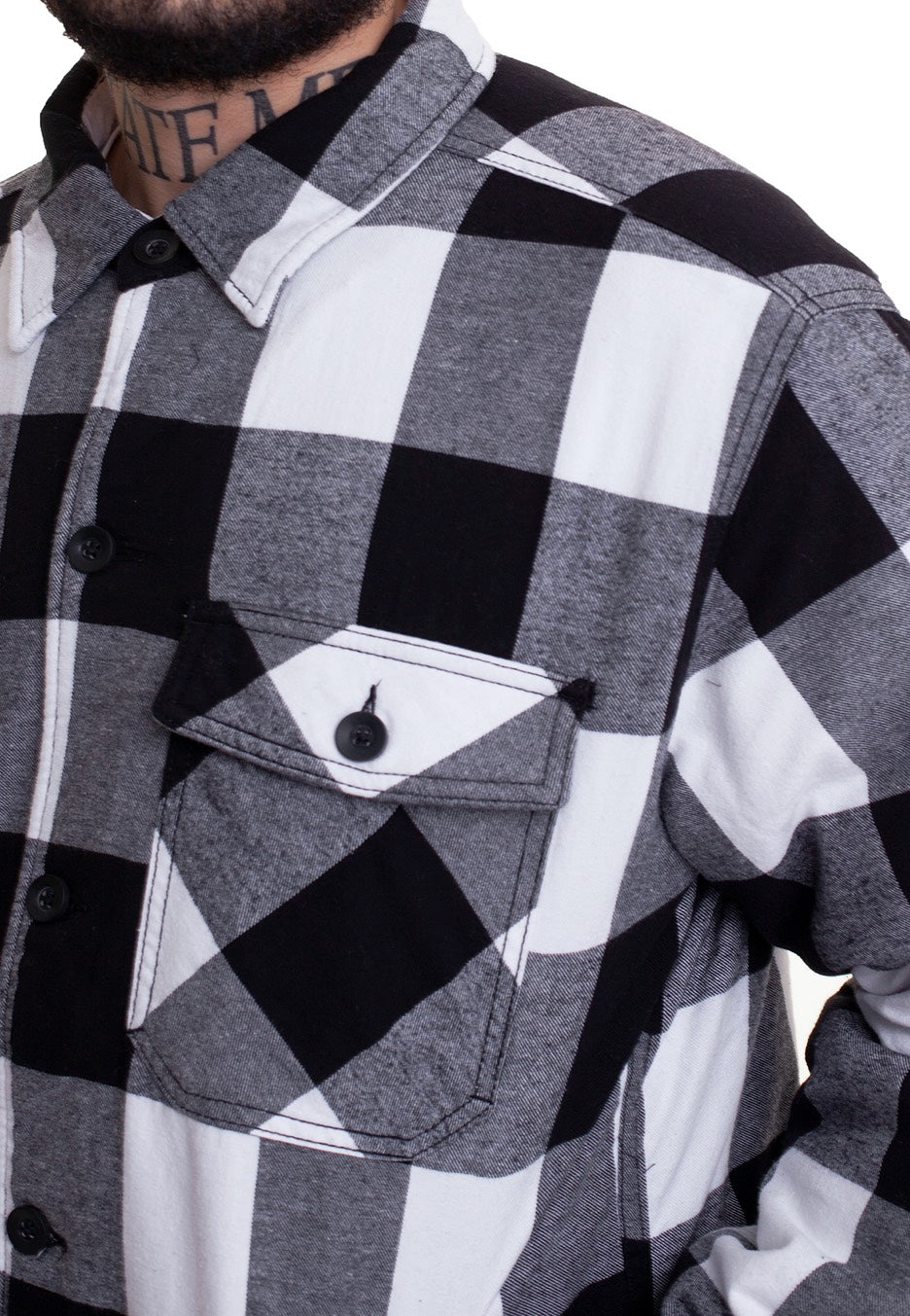 Brandit - Lumberjacket White/Black - Jacket | Men-Image