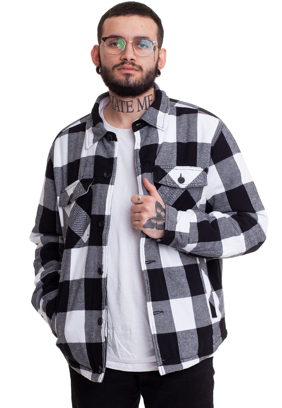 Brandit - Lumberjacket White/Black - Jacket | Men-Image