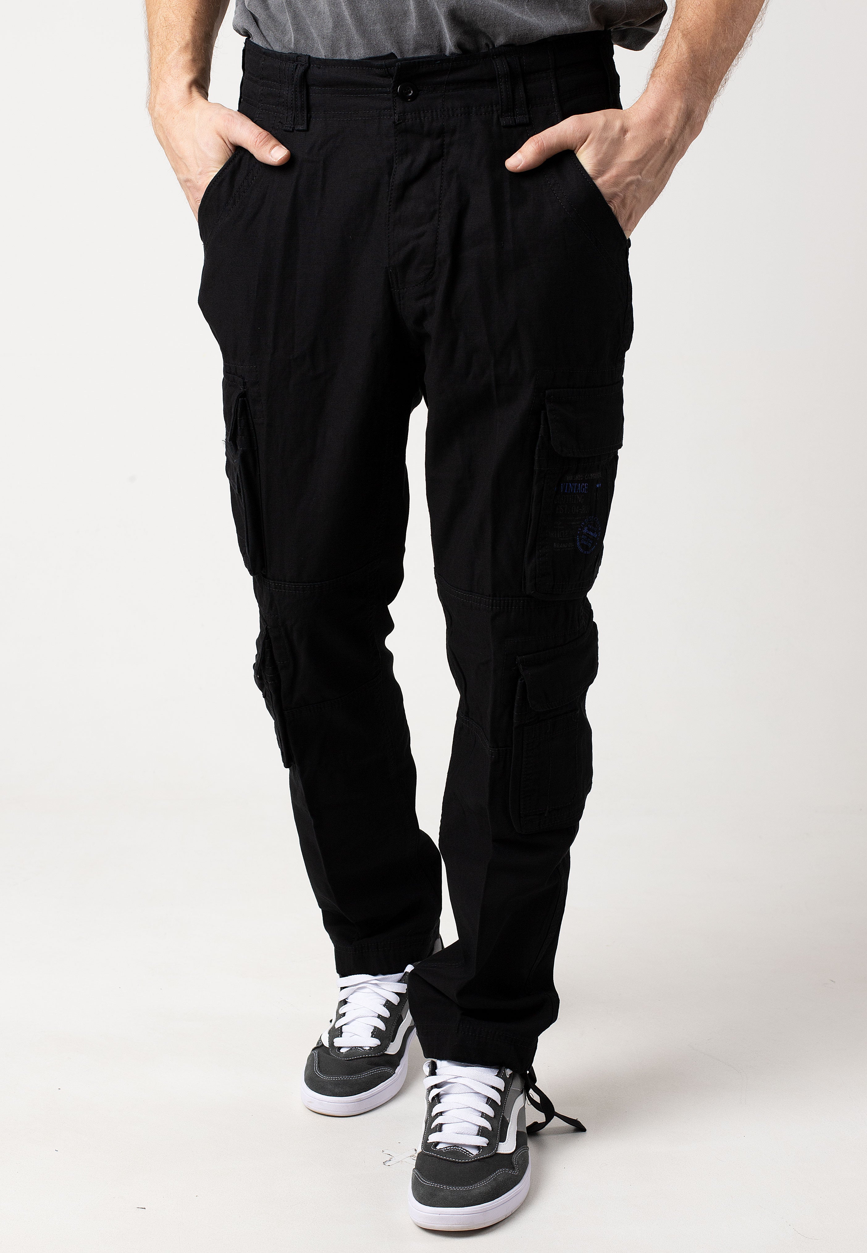 Brandit - Pure Slim Fit Black - Pants | Men-Image