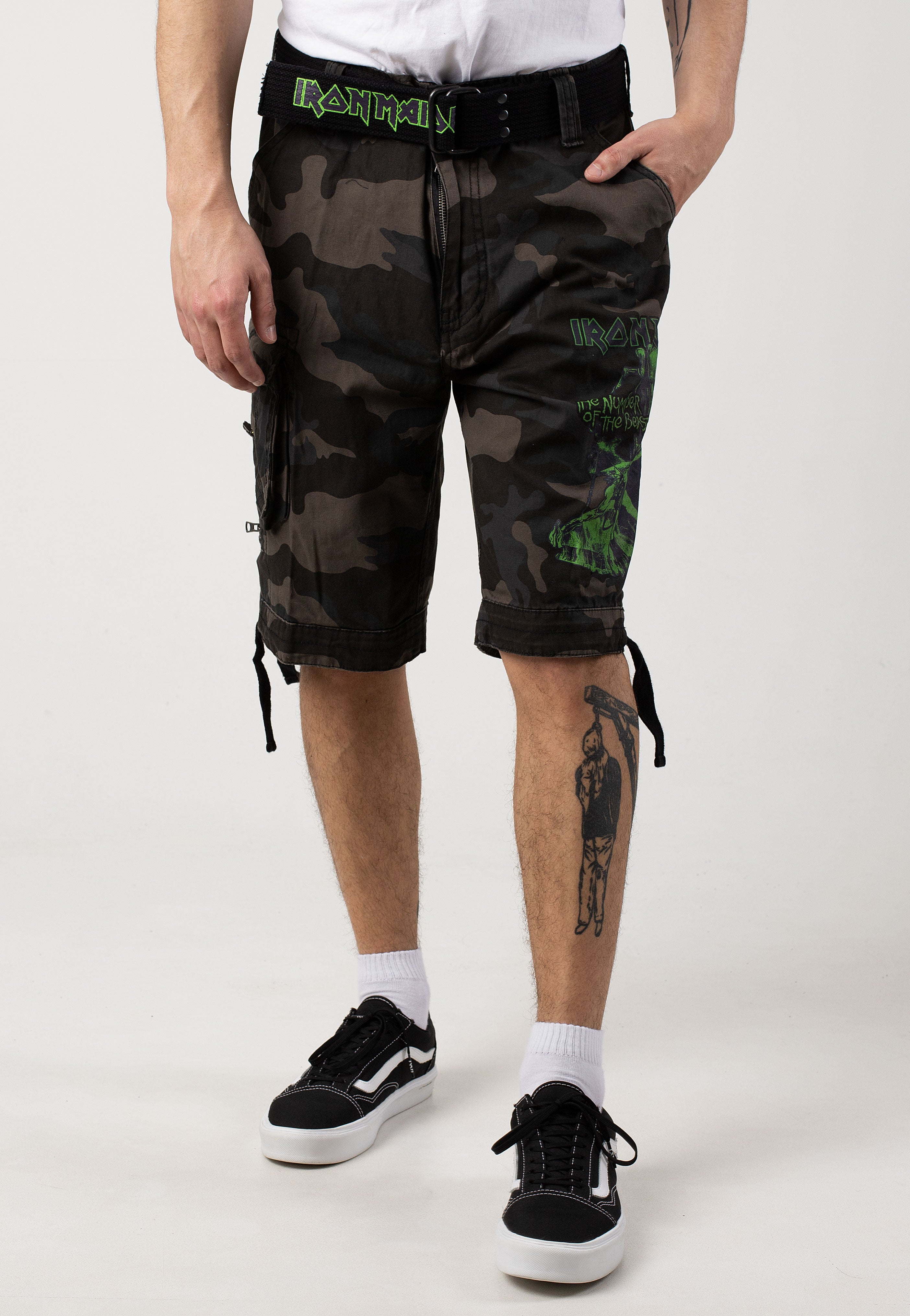 Brandit x Iron Maiden - Savage The Number Of The Beast Darkcamo - Shorts | Men-Image