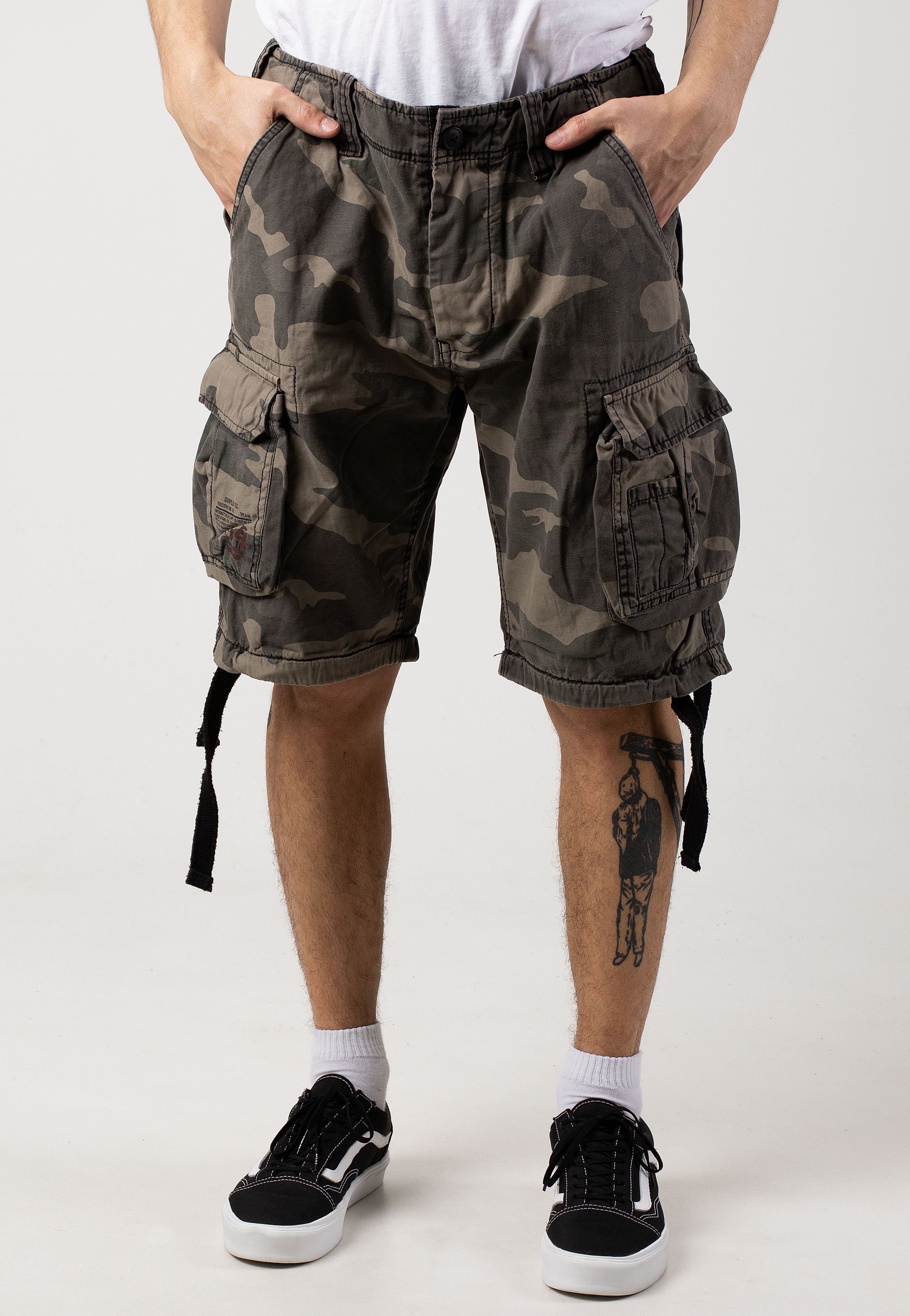 Surplus - Airborne Vintage Black Camo - Shorts | Men-Image