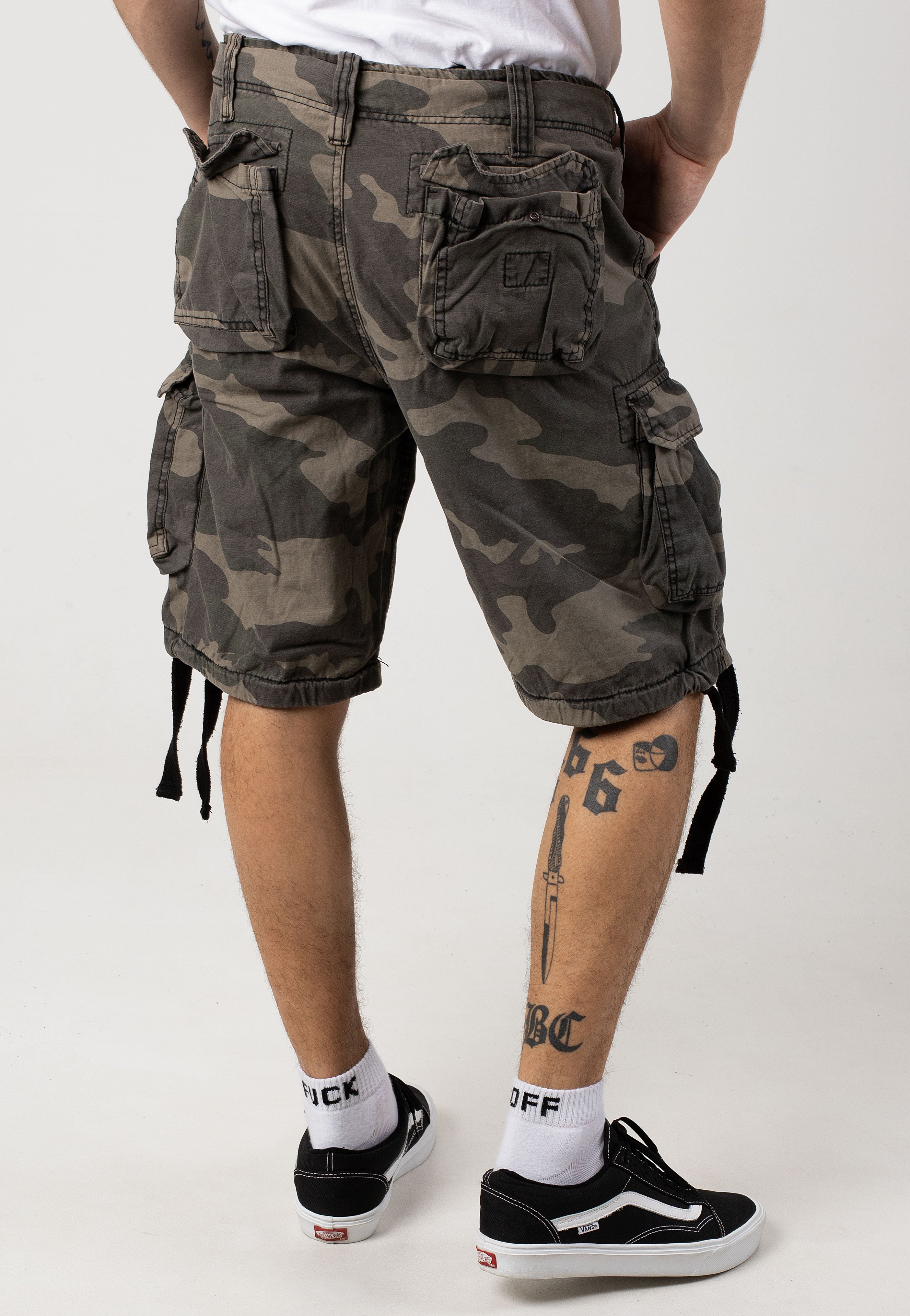 Surplus - Airborne Vintage Black Camo - Shorts | Men-Image