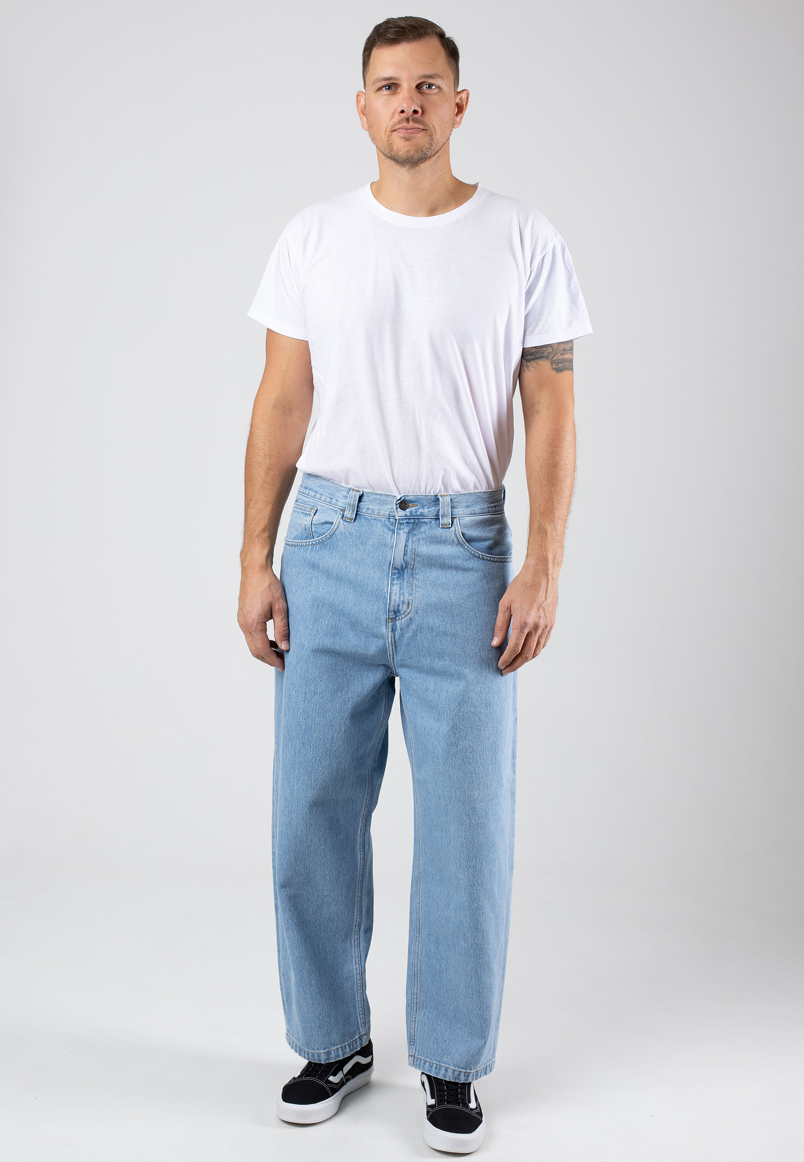 Carhartt WIP - Brandon Heavy Stone Bleached Blue - Jeans | Men-Image