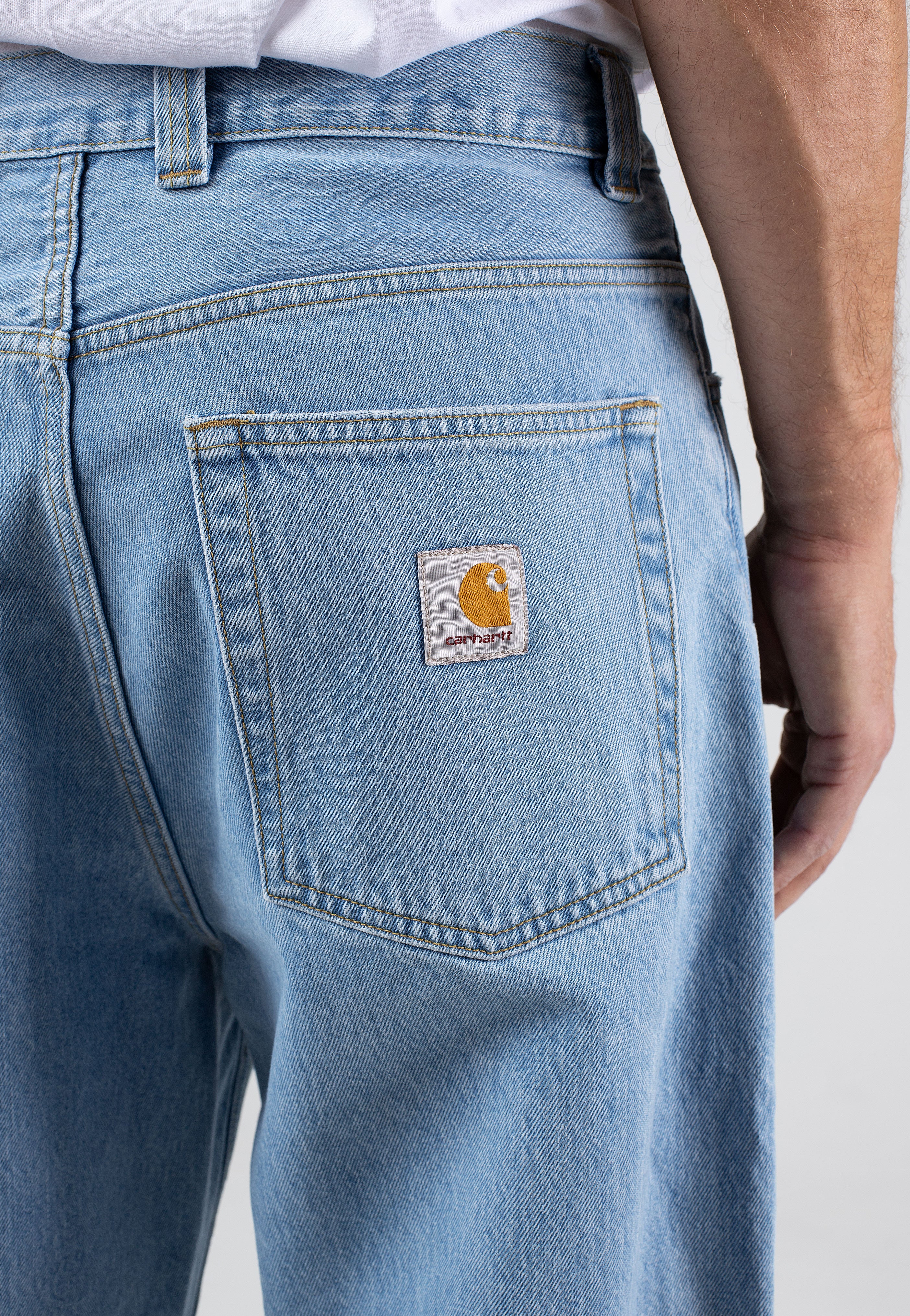 Carhartt WIP - Brandon Heavy Stone Bleached Blue - Jeans | Men-Image