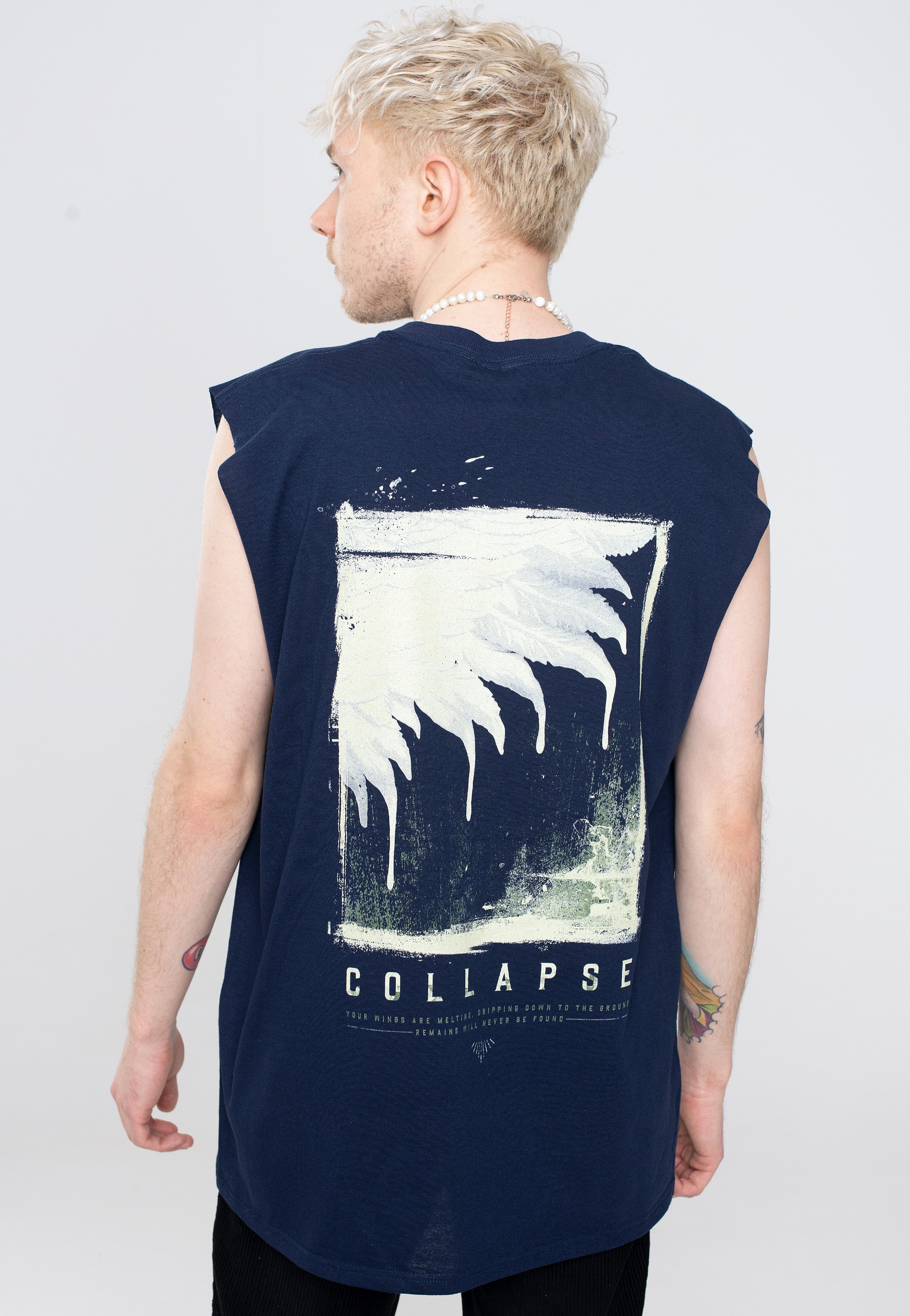 Breakdown Of Sanity - Collapse Navy - Sleeveless | Men-Image