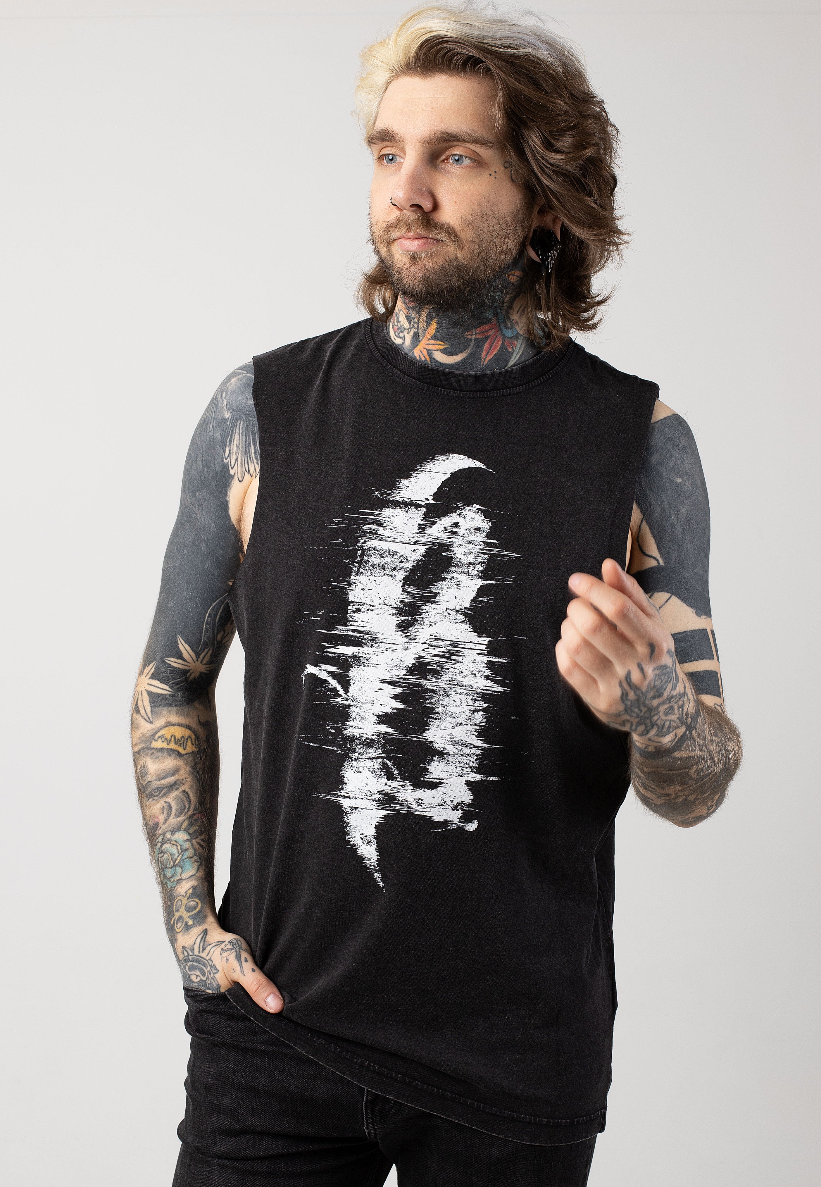 Breakdown Of Sanity - Glitch Acid Washed - Sleeveless | Men-Image