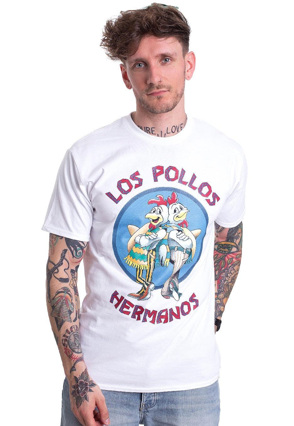 Breaking Bad - Los Pollos Hermanos White - T-Shirt | Men-Image