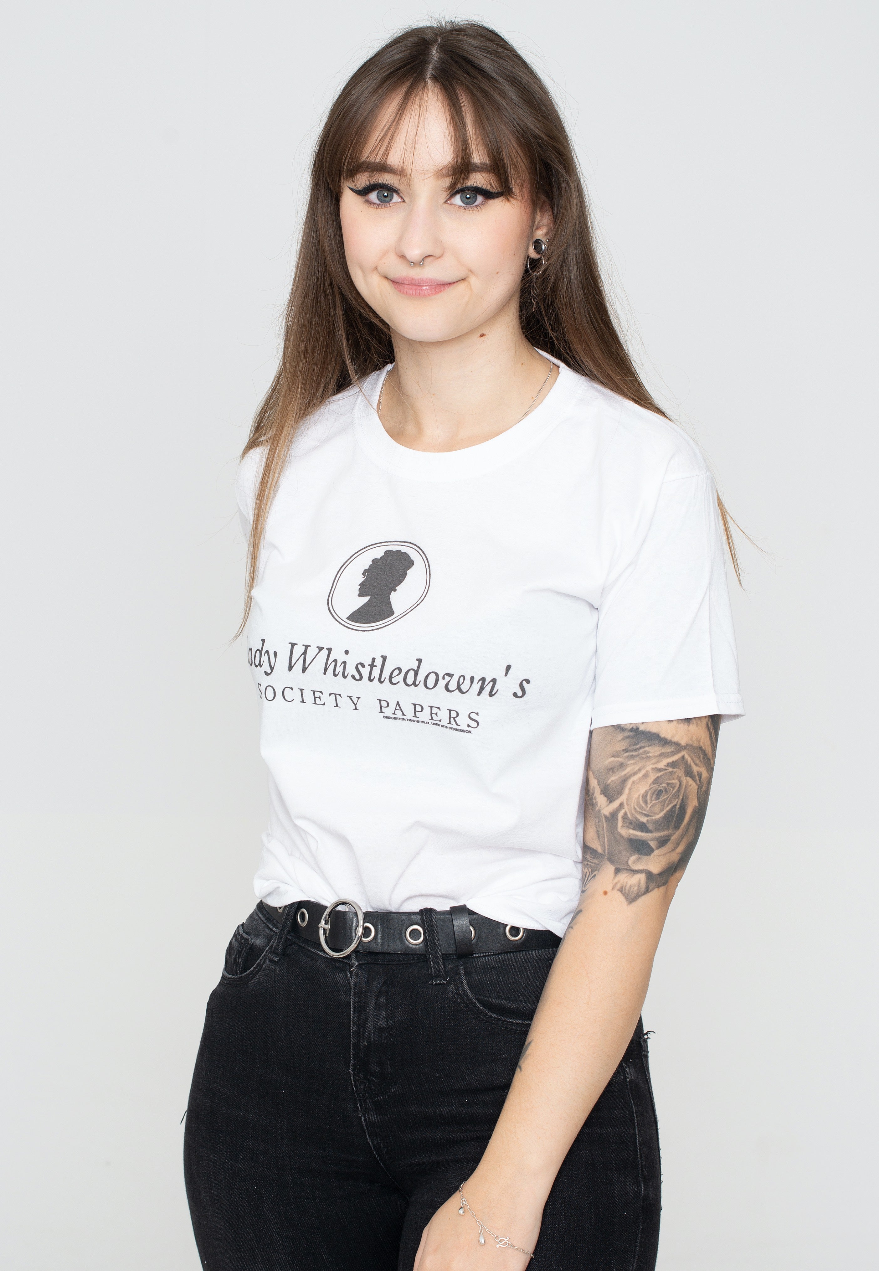 Bridgerton - Lady Whistledown White - T-Shirt | Women-Image