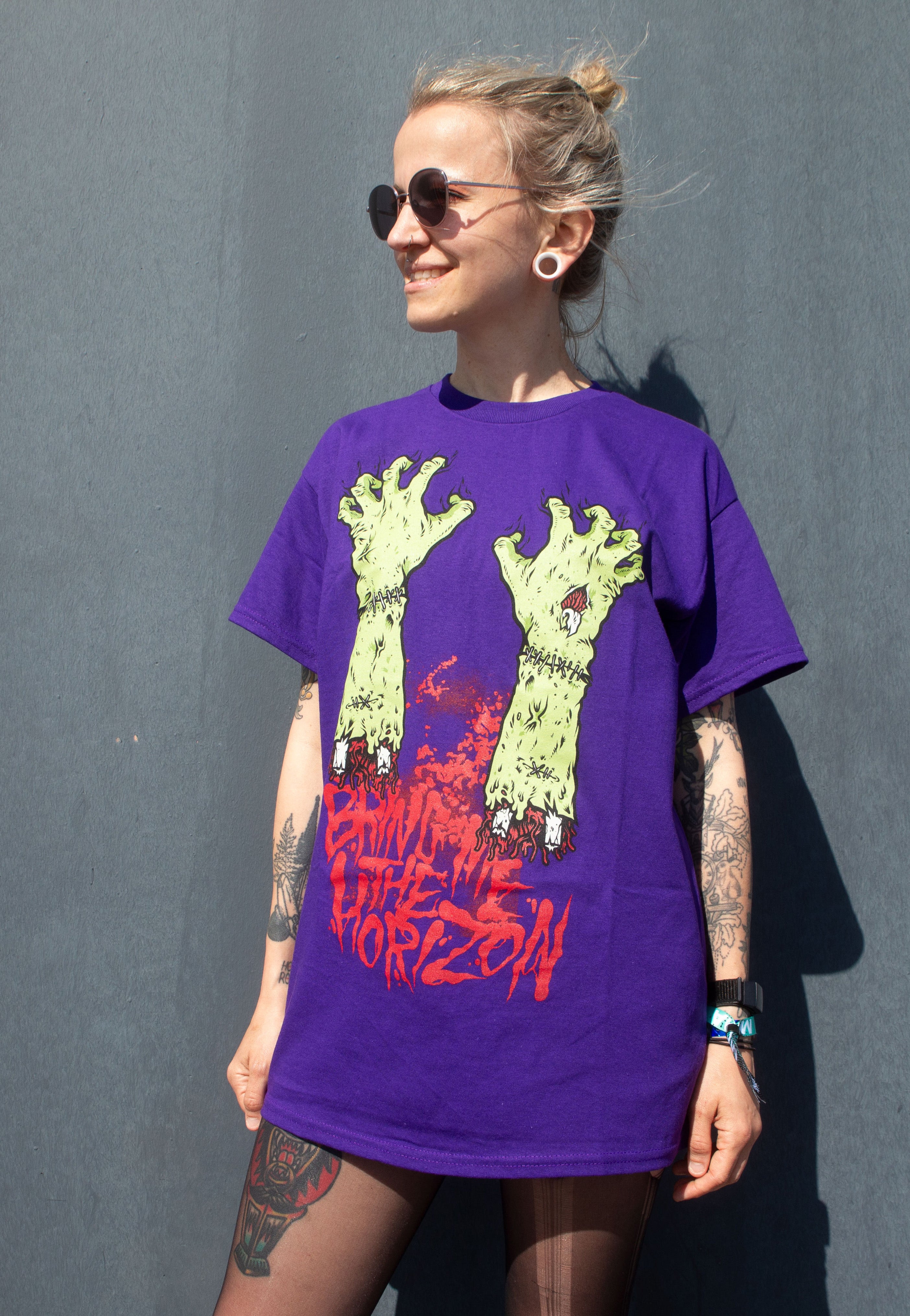 Bring Me The Horizon - Zombie Hands Purple - T-Shirt | Women-Image