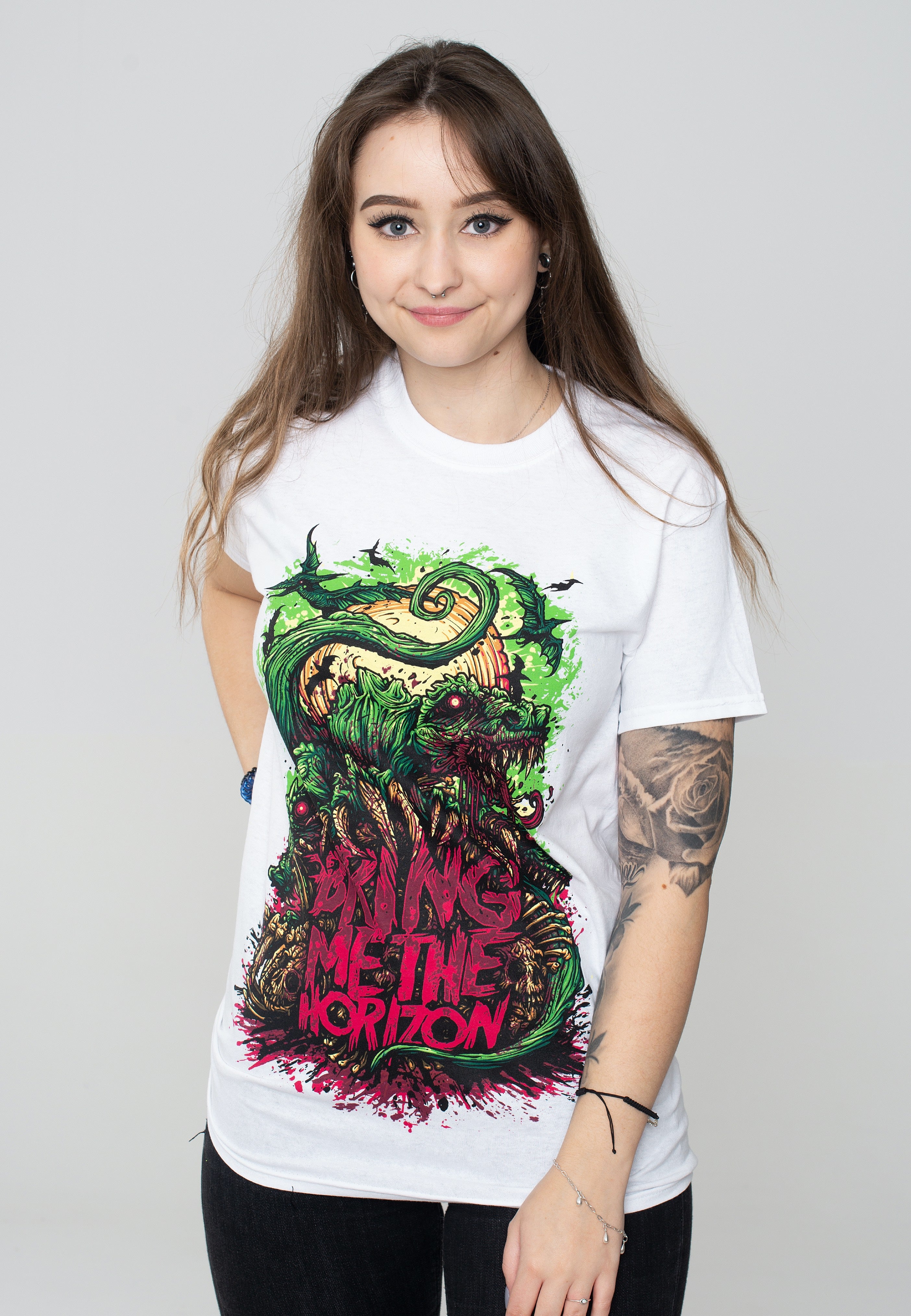 Bring Me The Horizon - Dinosaur White - T-Shirt | Women-Image