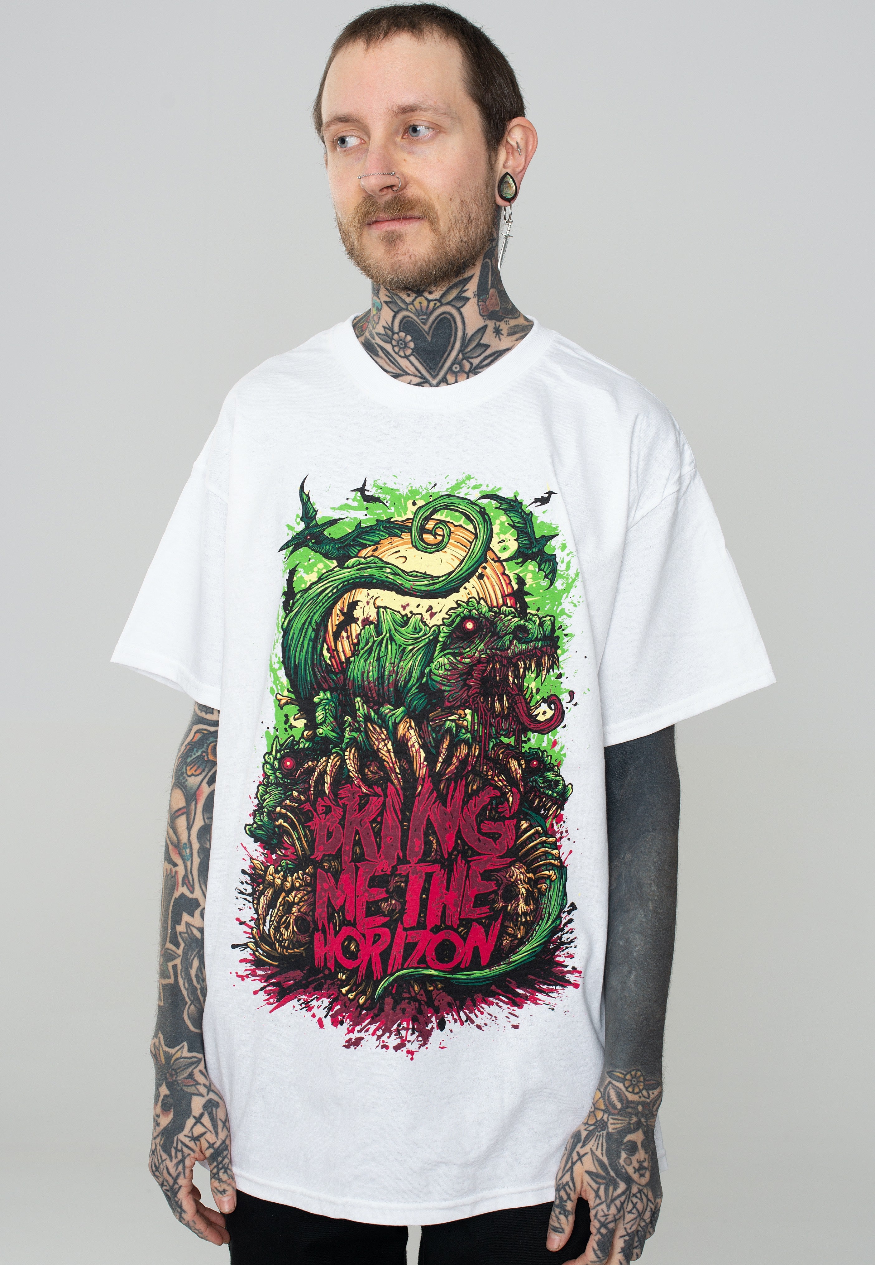 Bring Me The Horizon - Dinosaur White - T-Shirt | Men-Image