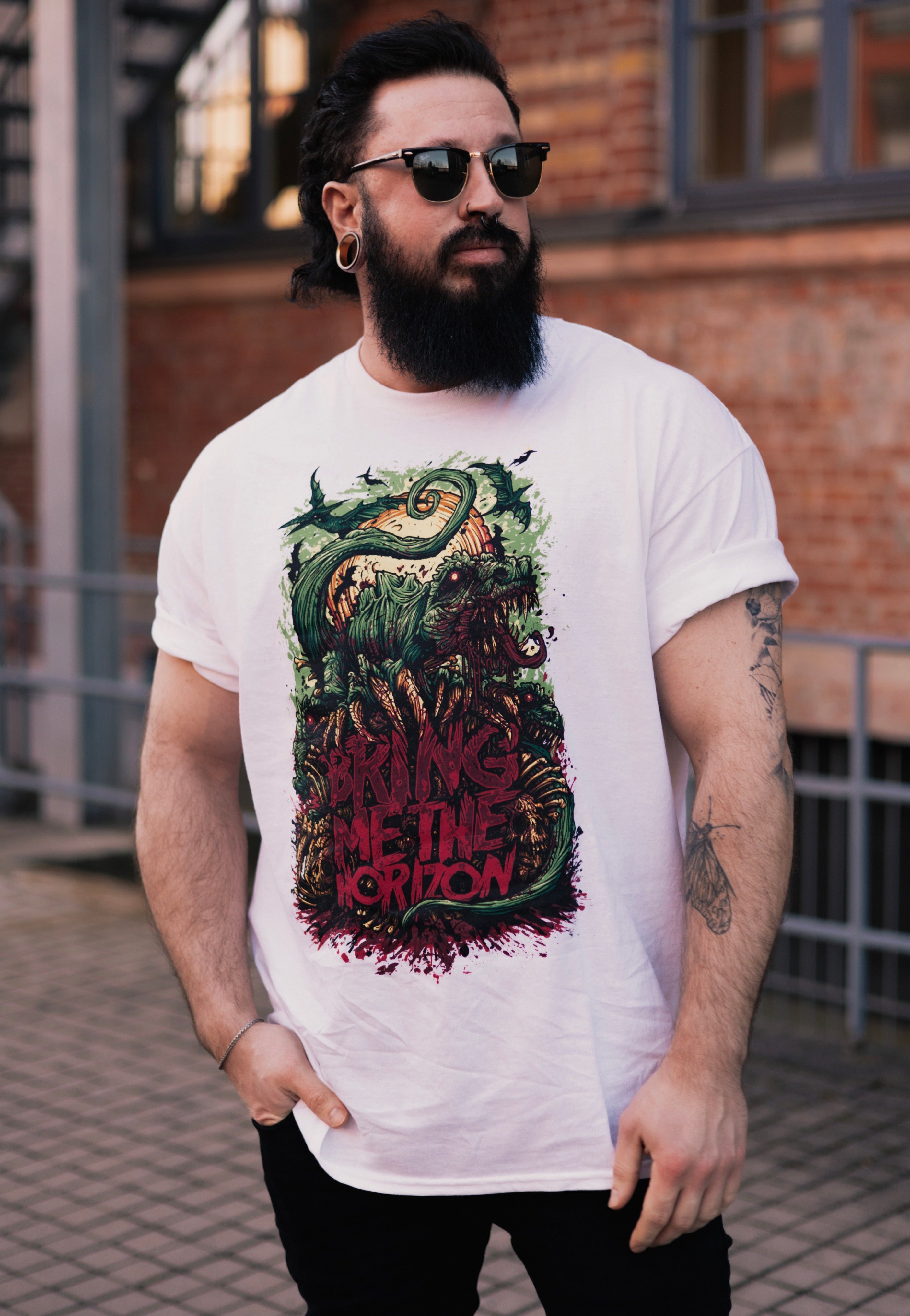 Bring Me The Horizon - Dinosaur White - T-Shirt | Men-Image