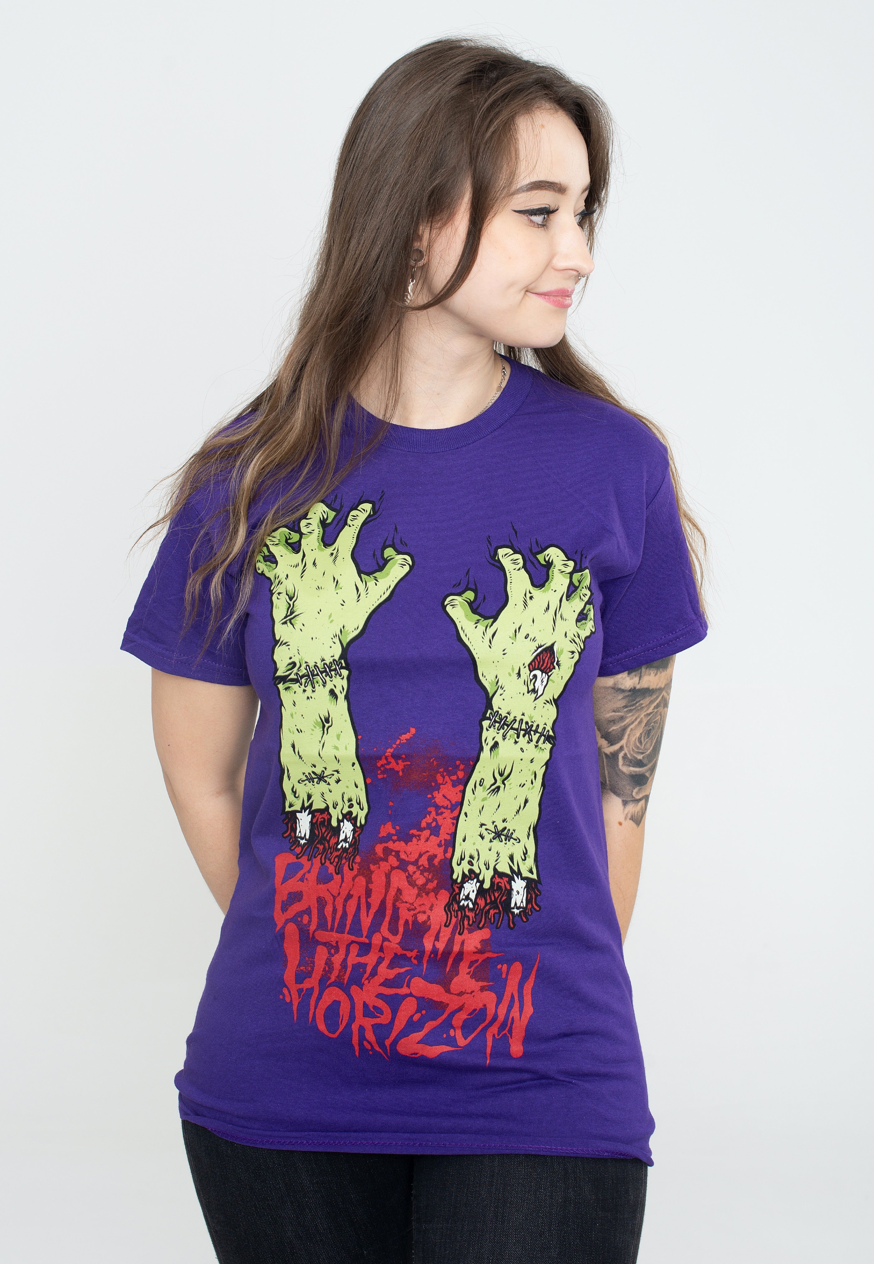 Bring Me The Horizon - Zombie Hands Purple - T-Shirt | Women-Image