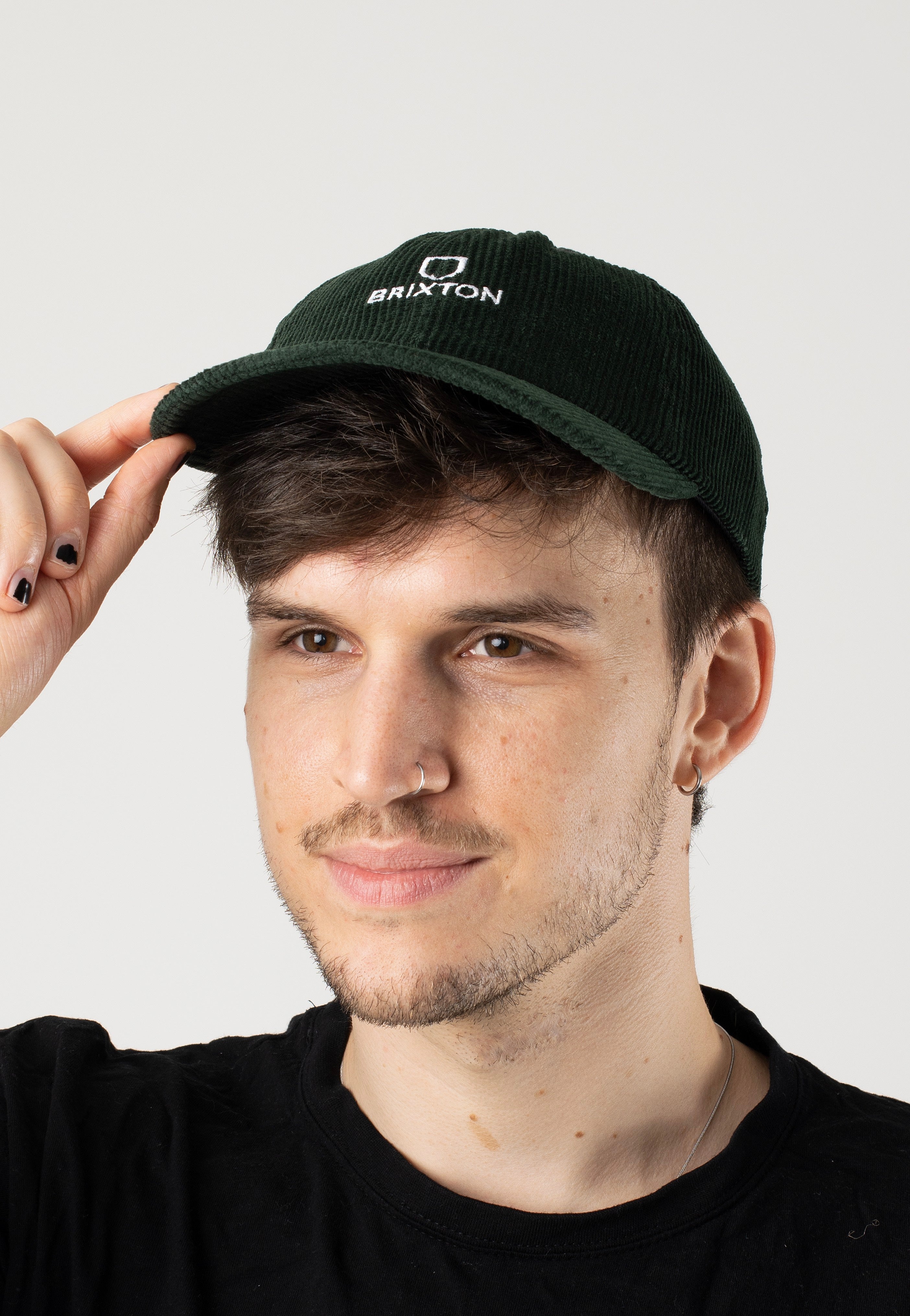 Brixton - Alpha Lp Pine Needle Cord - Cap | Neutral-Image