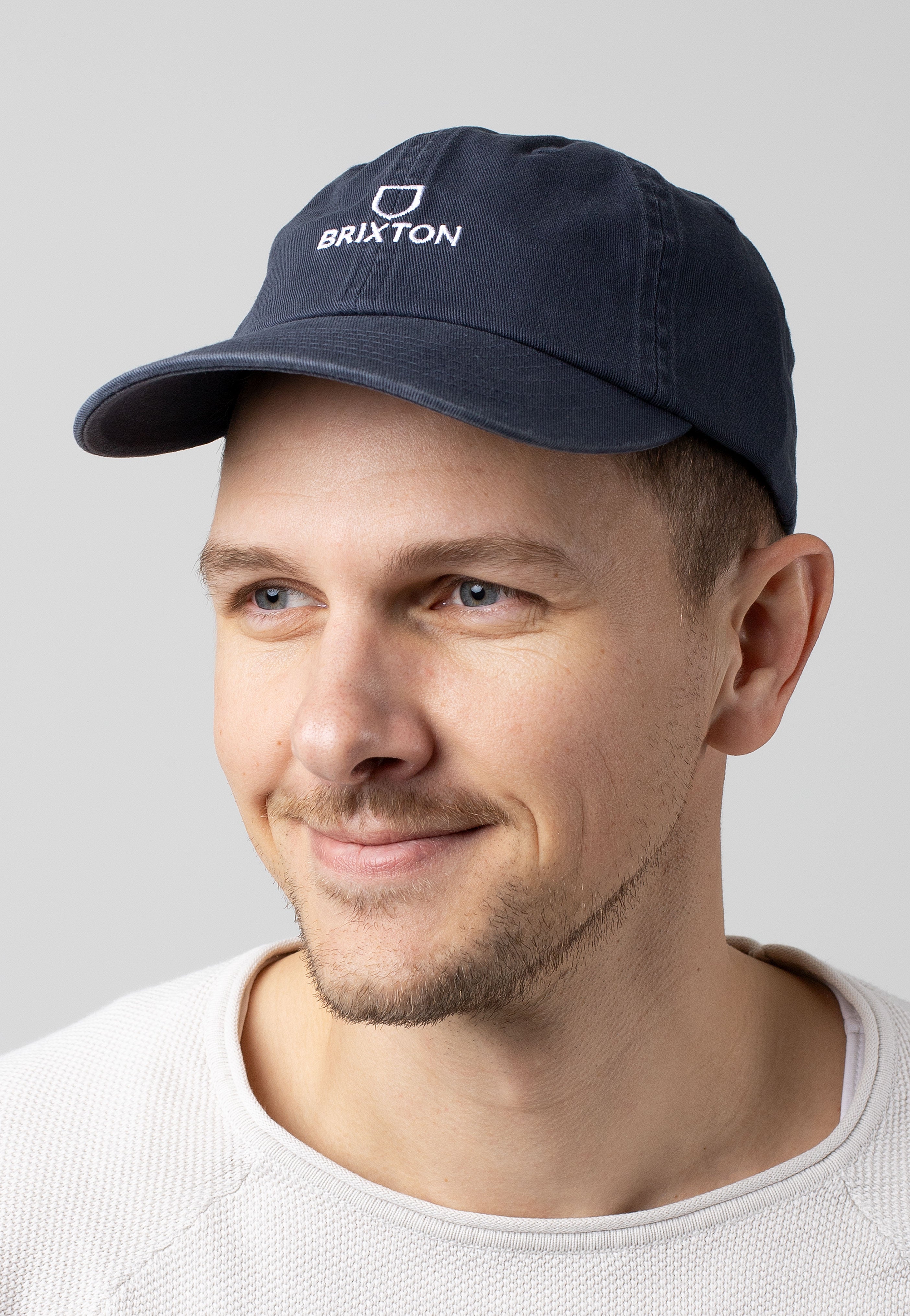 Brixton - Alpha Lp Washed Navy Vintage Wash - Cap | Neutral-Image