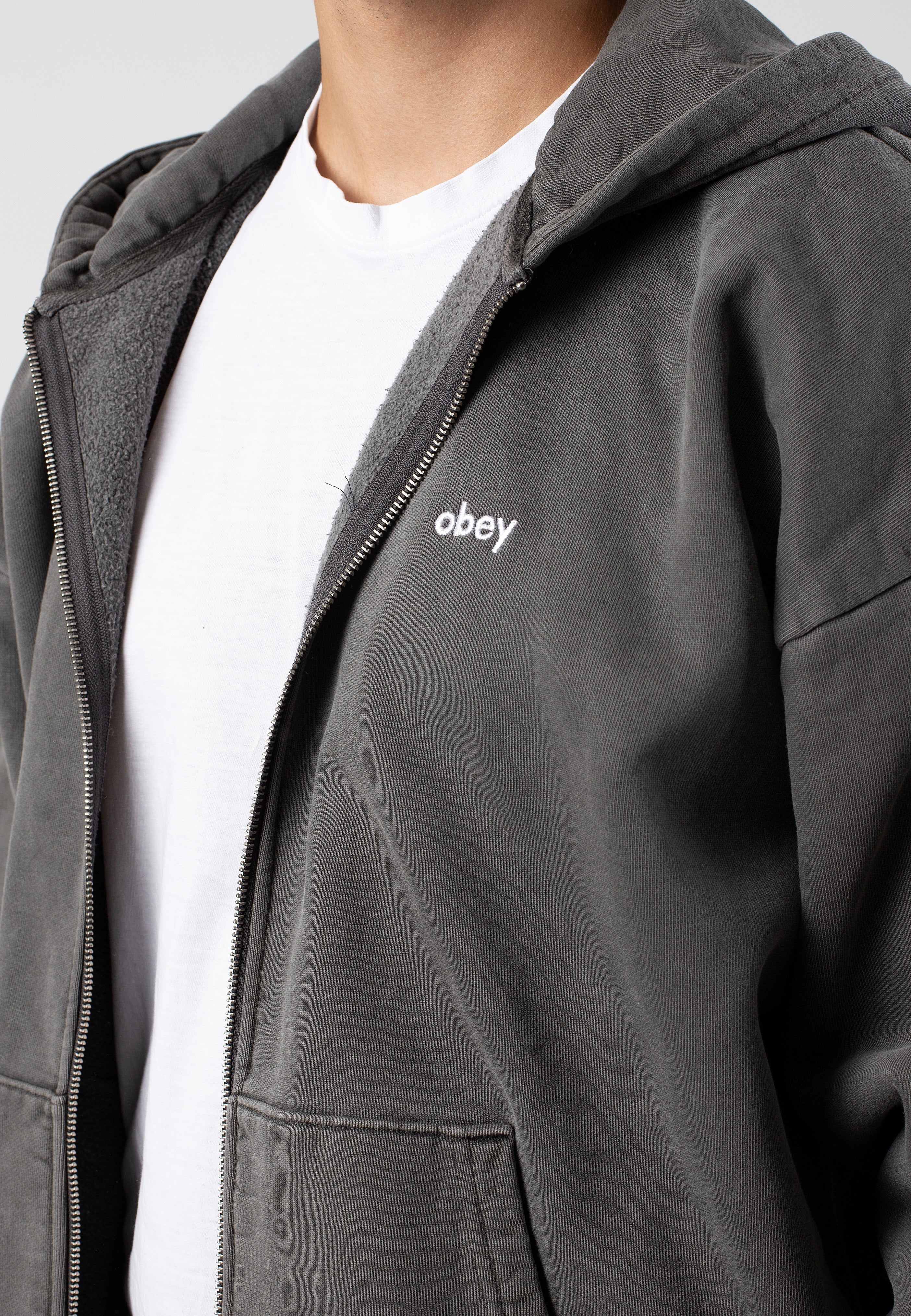 Obey - Lowercase Pigment Digital Black - Zipper | Men-Image