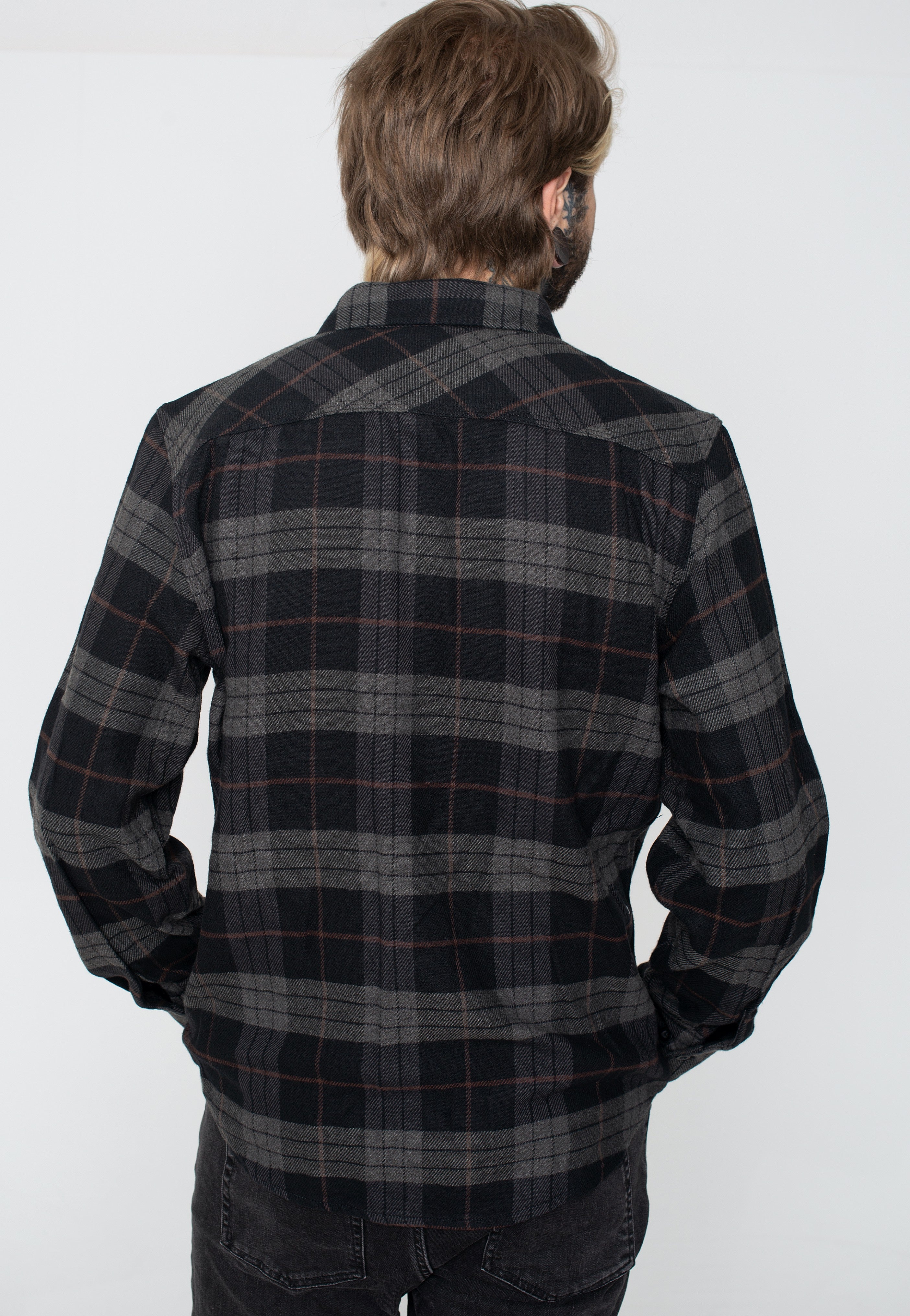 Brixton - Bowery Black/Charcoal - Shirt | Men-Image