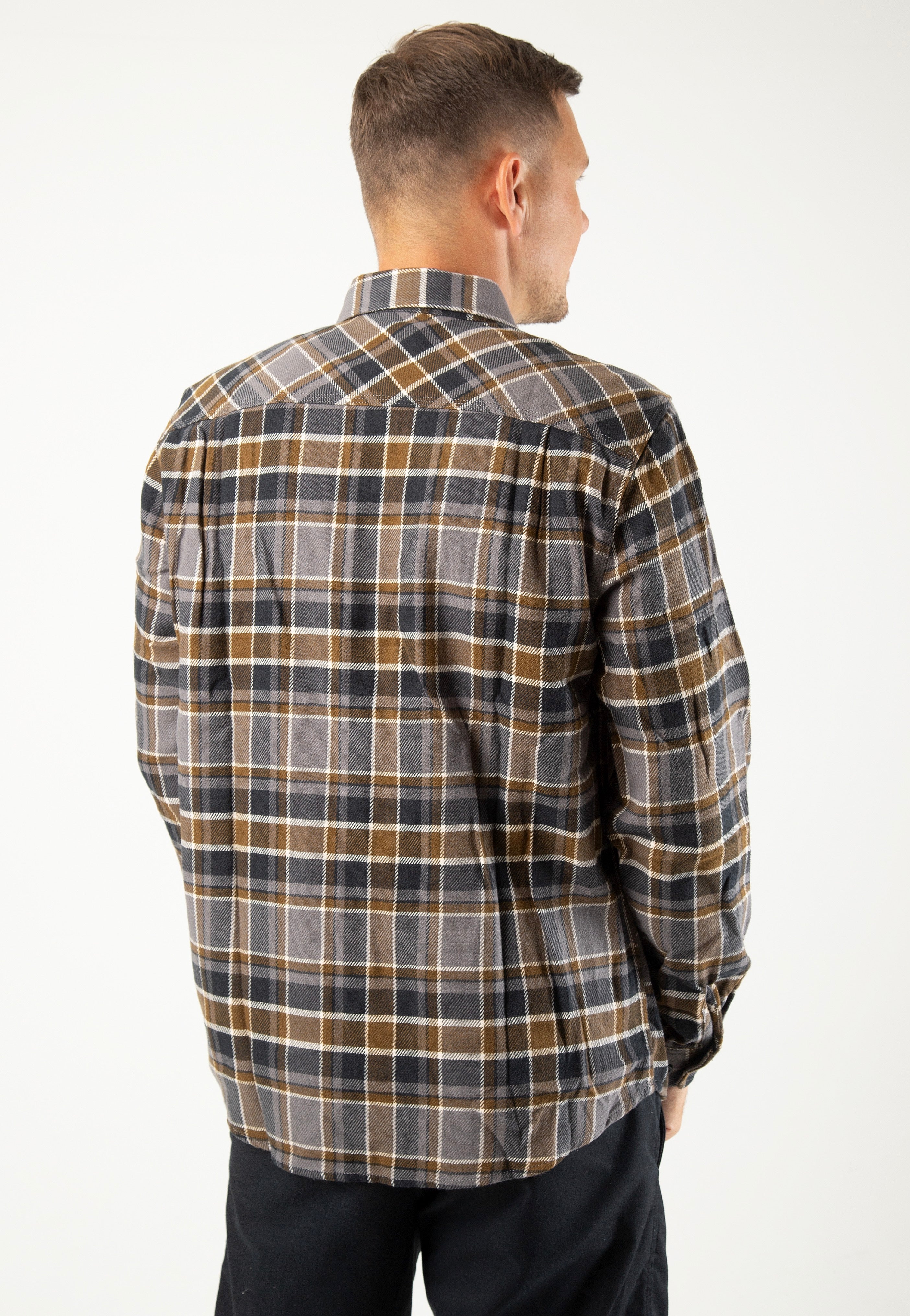 Brixton - Bowery Black/Desert Palm/Beige - Shirt | Men-Image